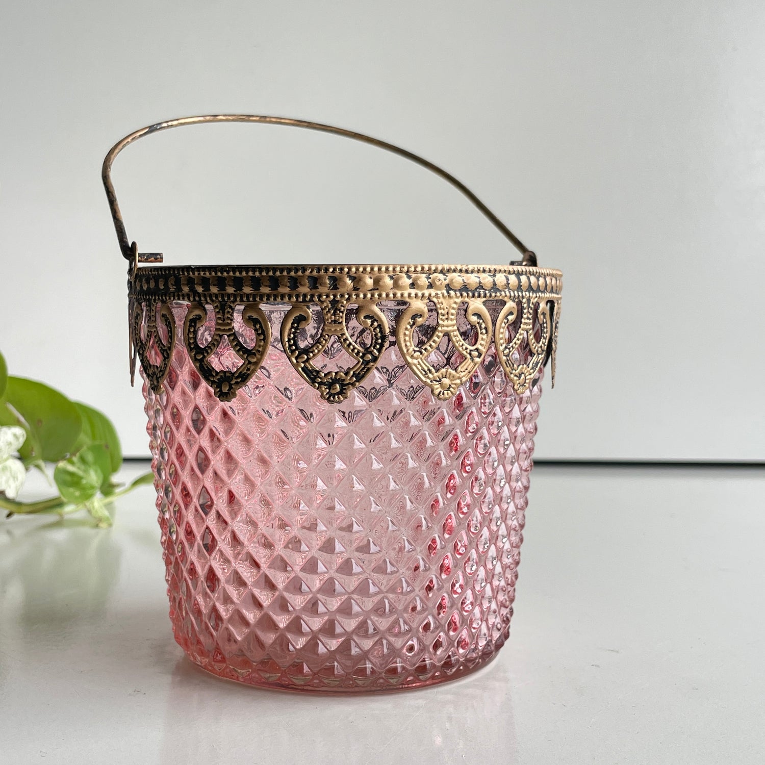 Pink Tealight Holder CH011