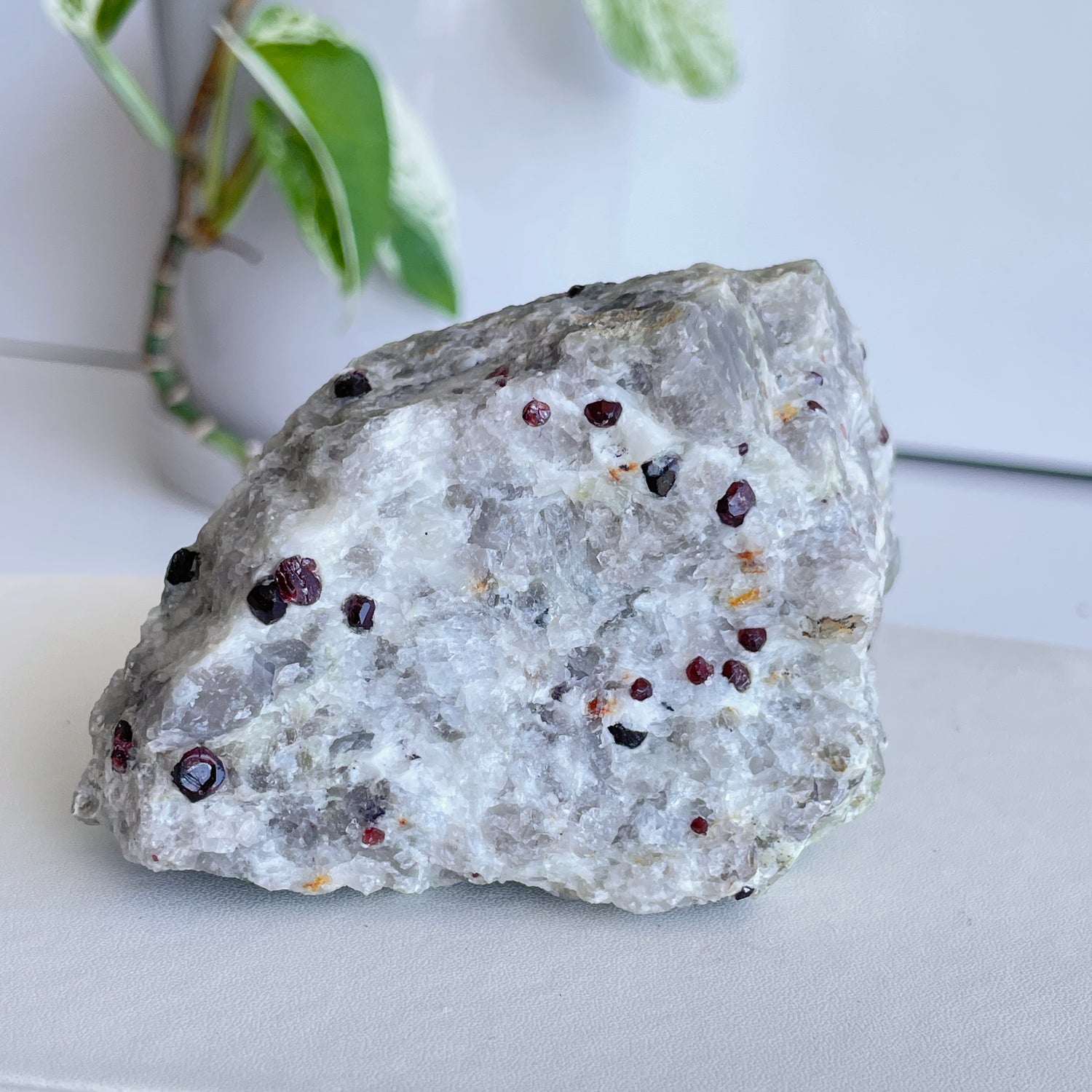 Garnet In Quartz Matrix Pce 348g