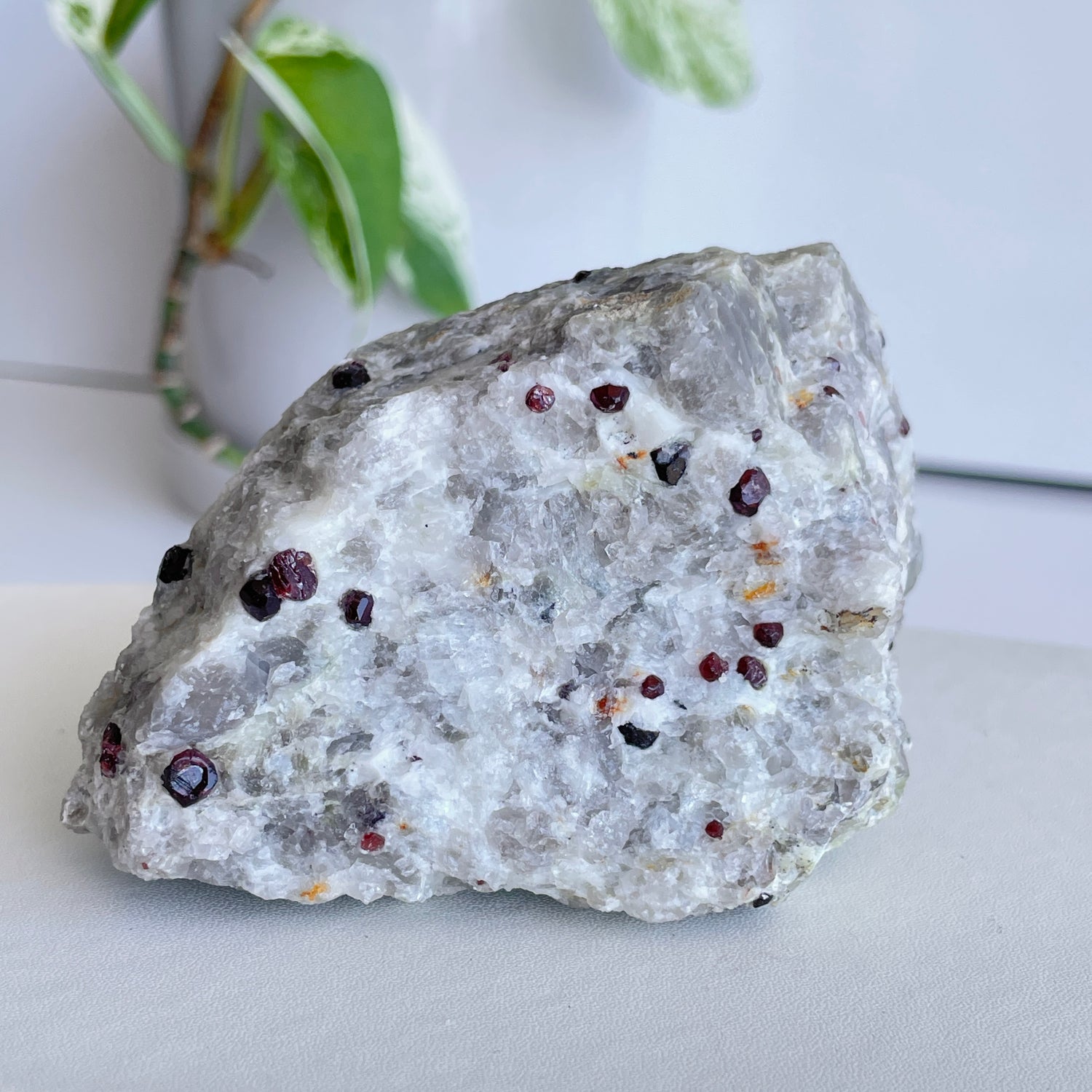 Garnet In Quartz Matrix Pce 348g