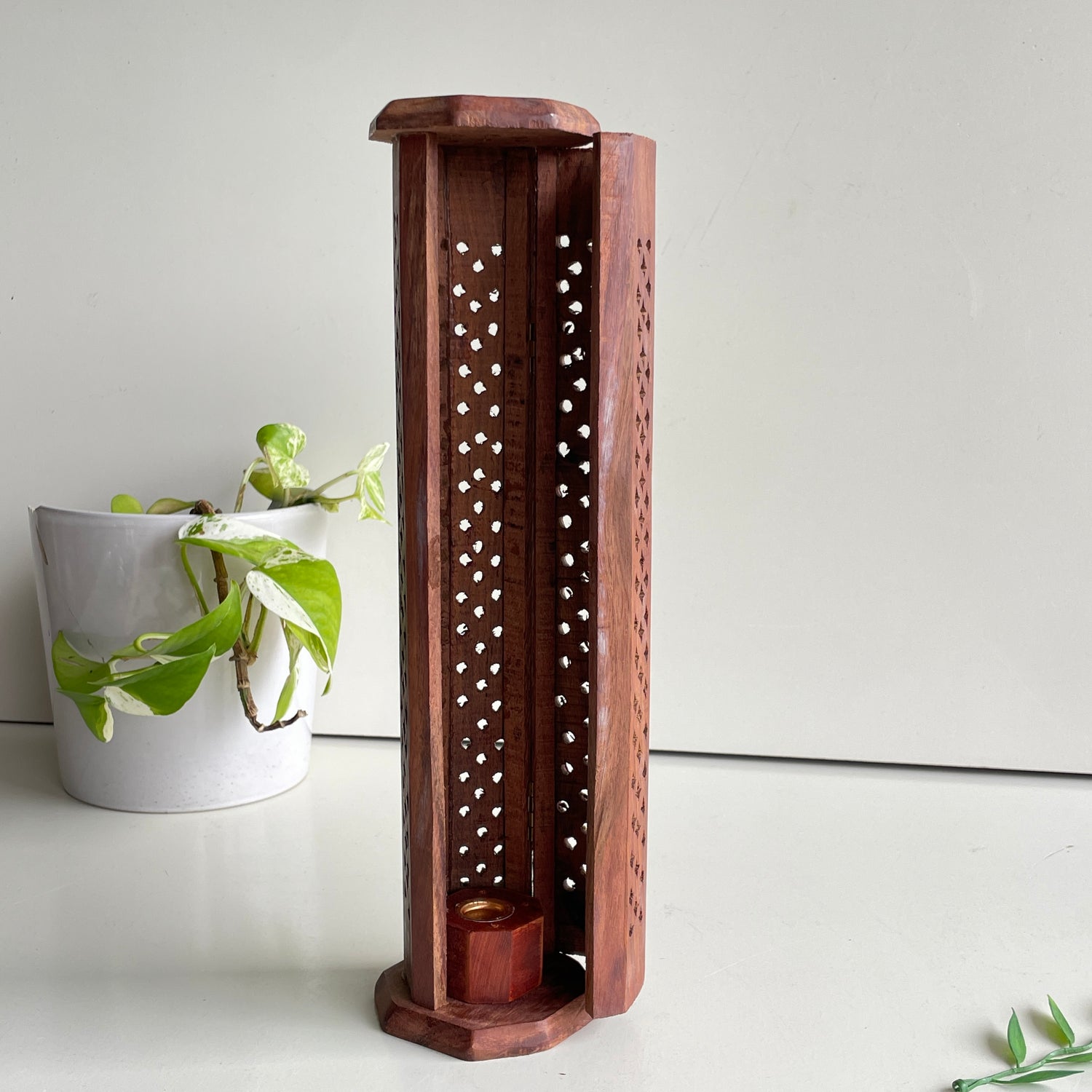 Wooden Incense Holder IHT344