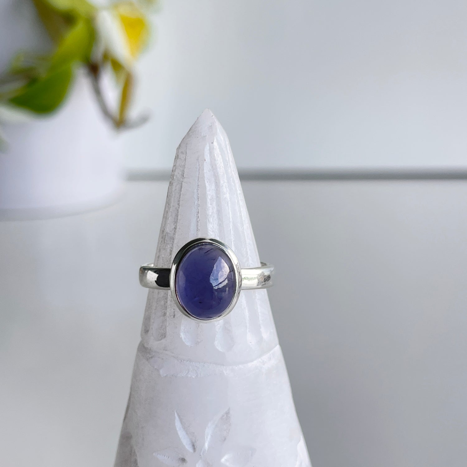 Iolite Round Ring Sz7