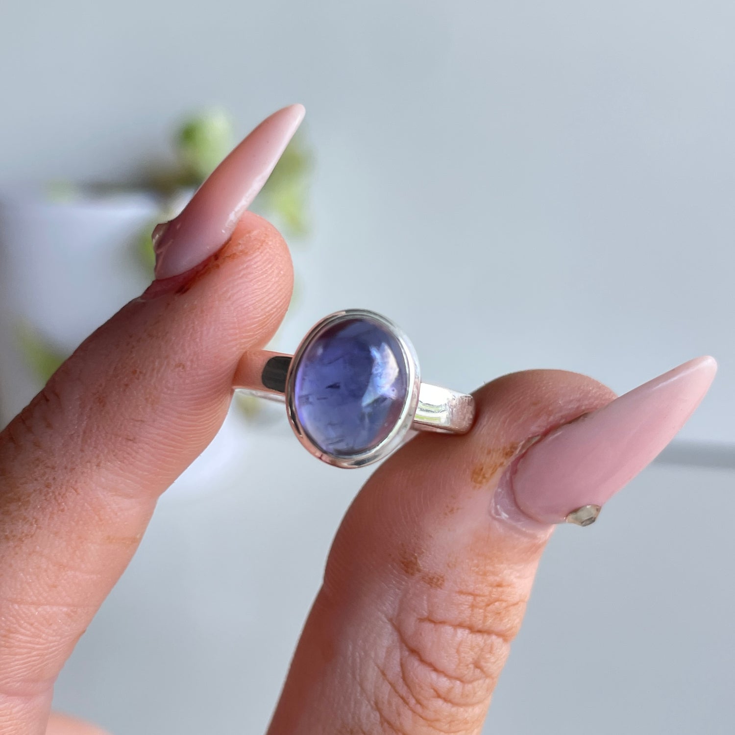 Iolite Round Ring Sz7