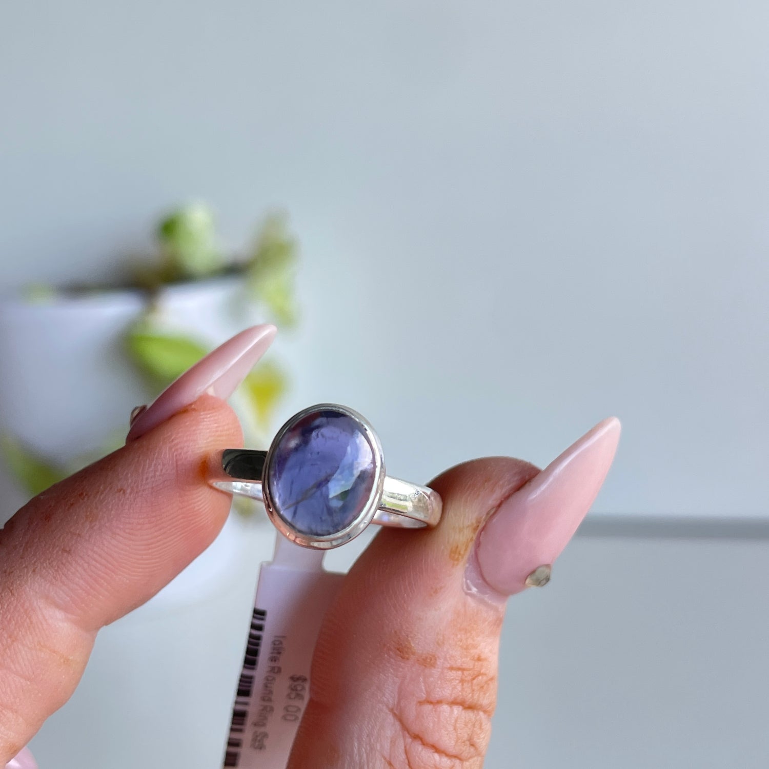 Iolite Round Ring Sz9