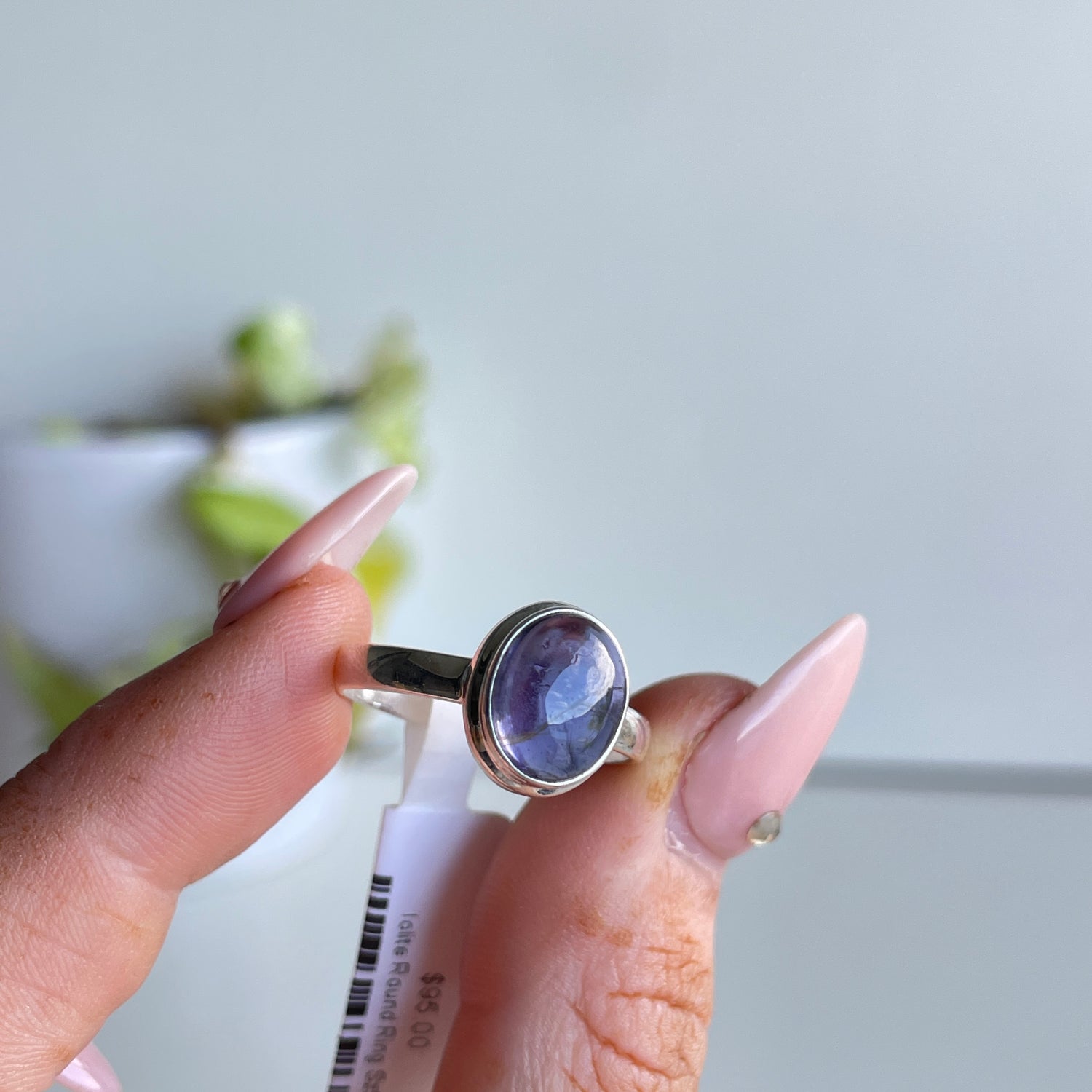 Iolite Round Ring Sz9
