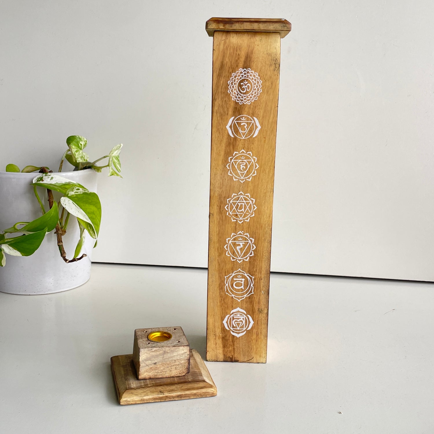 Wooden Incense Holder Chakra IHT345