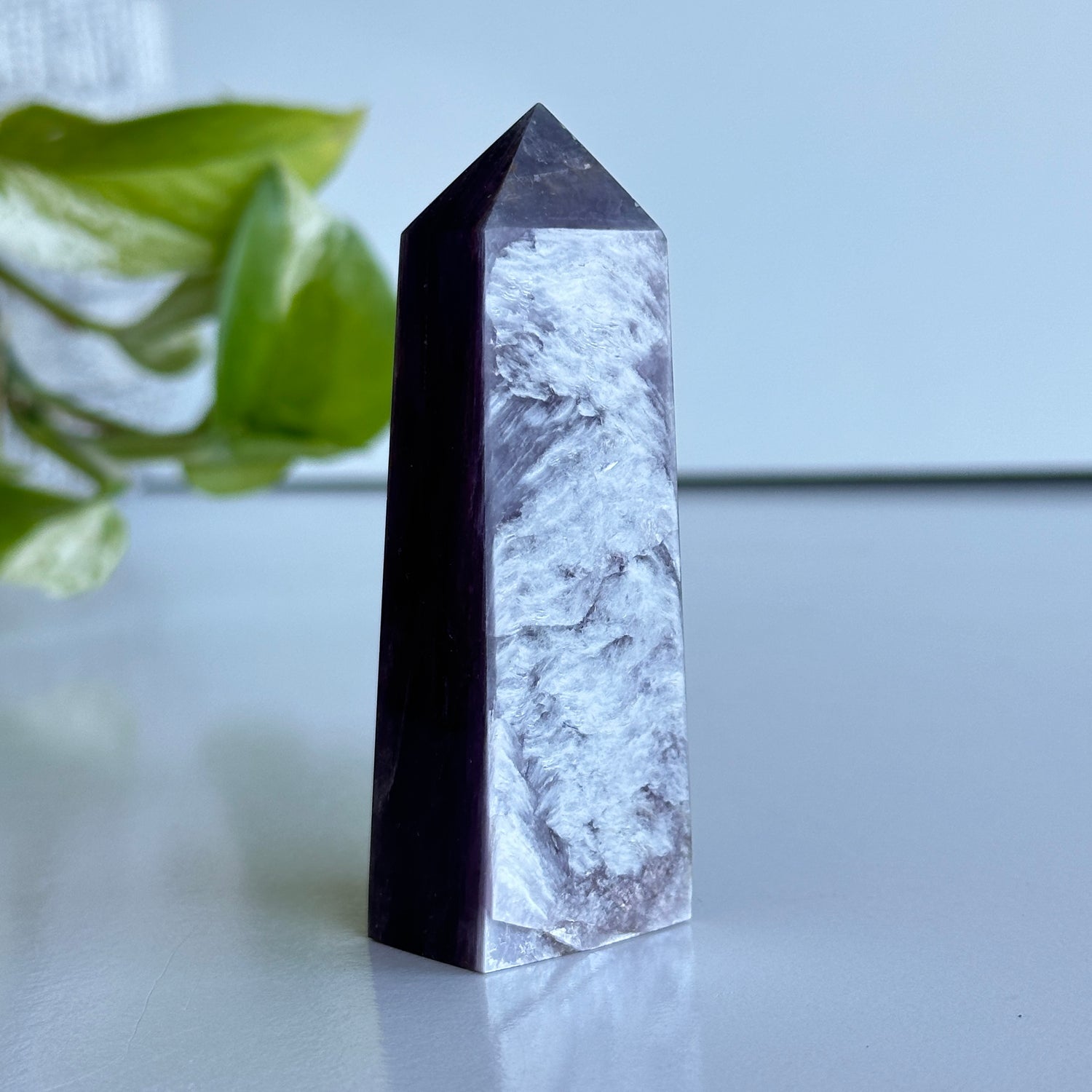Lepidolite Mica Obelisk 8.2cm