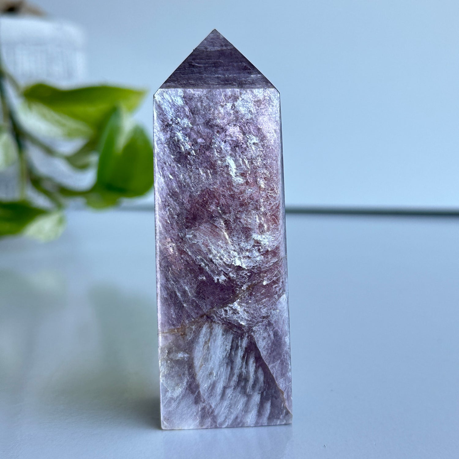 Lepidolite Mica Obelisk 9.5cm