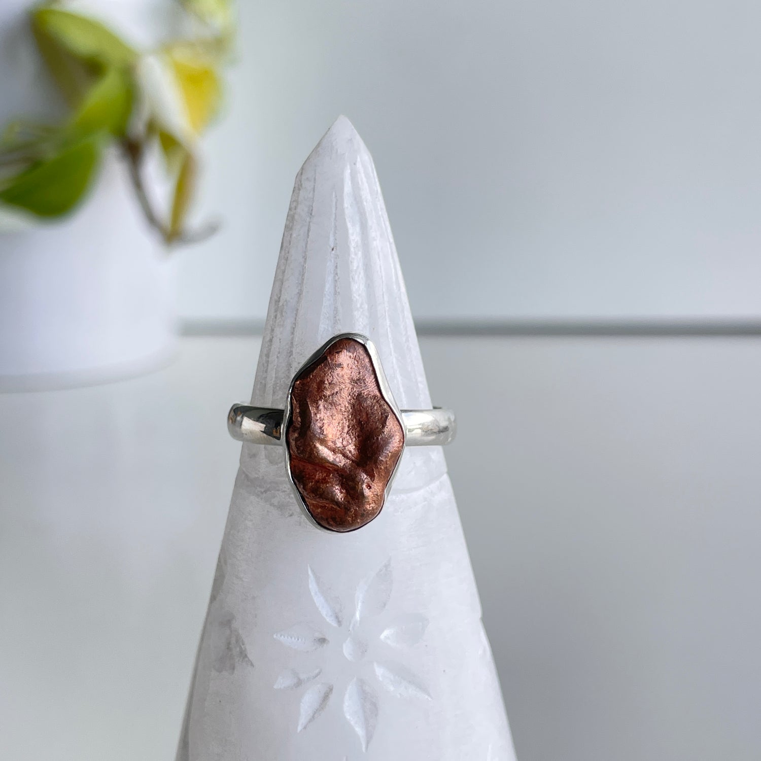 Copper Nugget Ring Sz9.5