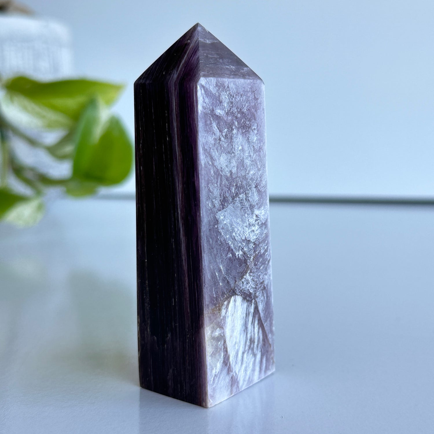 Lepidolite Mica Obelisk 9.5cm
