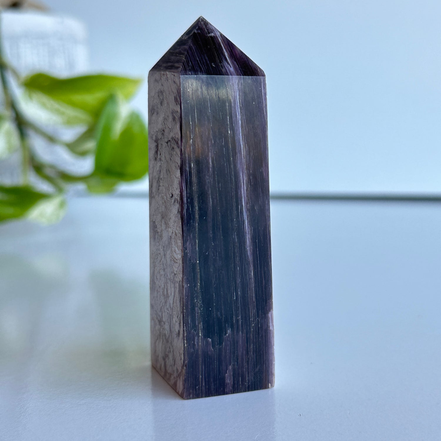 Lepidolite Mica Obelisk 9.5cm