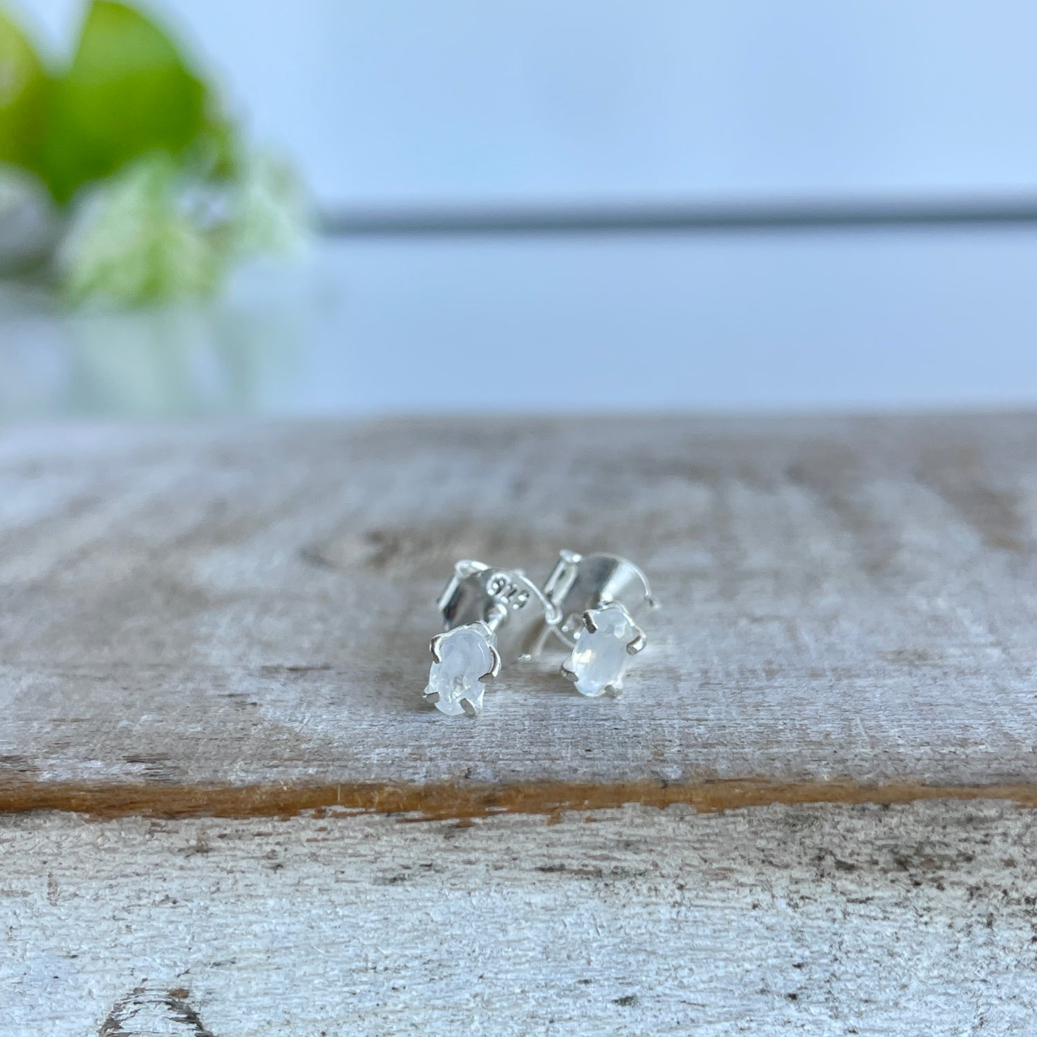 Moonstone Oval Studs
