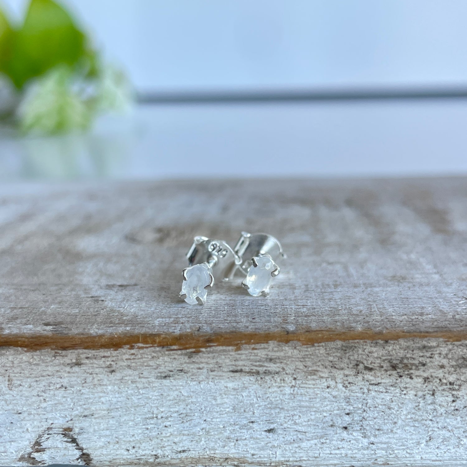 Moonstone Oval Studs