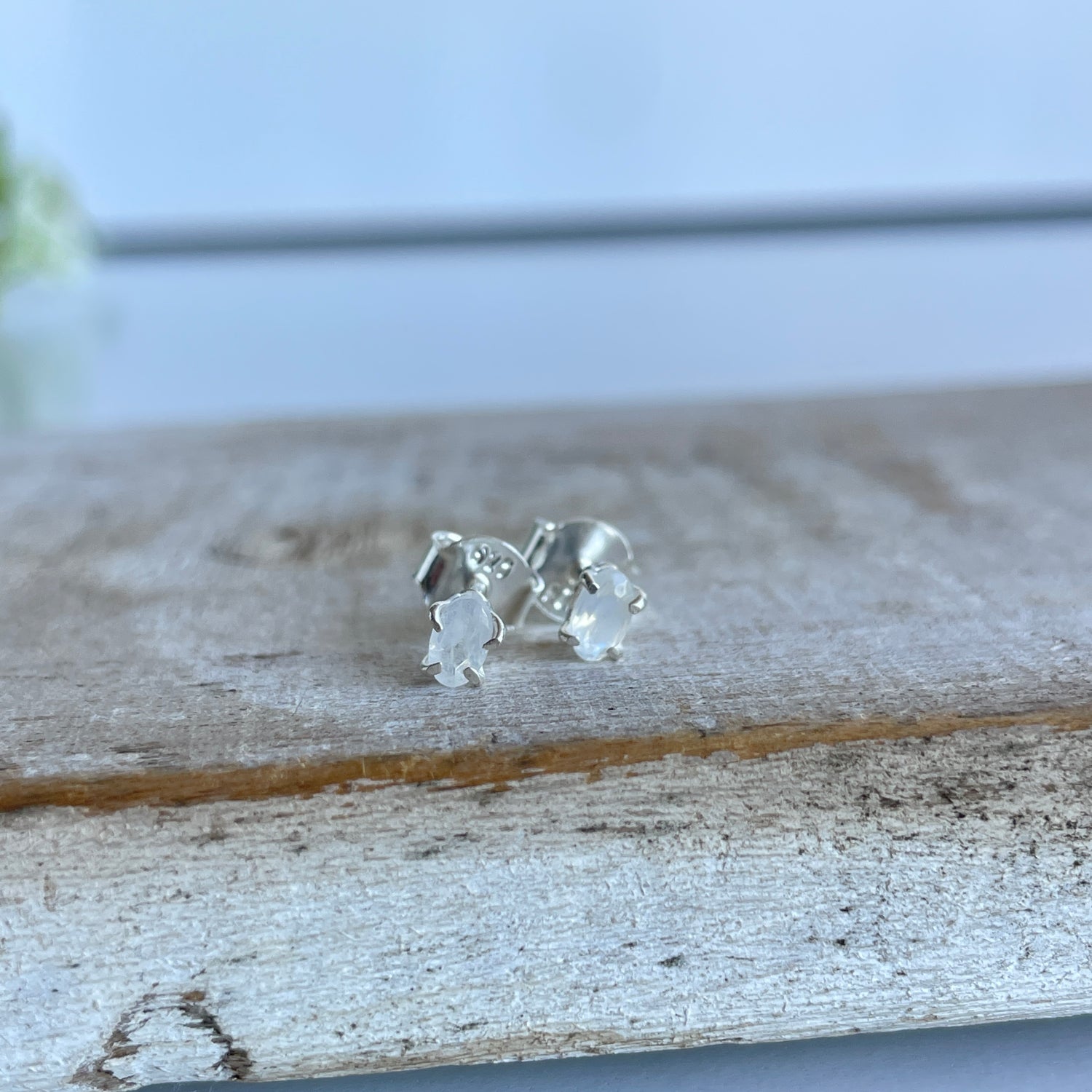 Moonstone Oval Studs