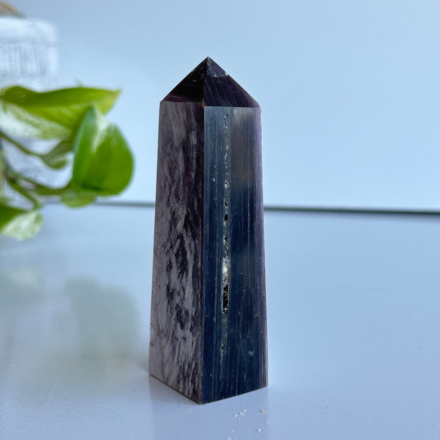 Lepidolite Mica Obelisk 9.9cm
