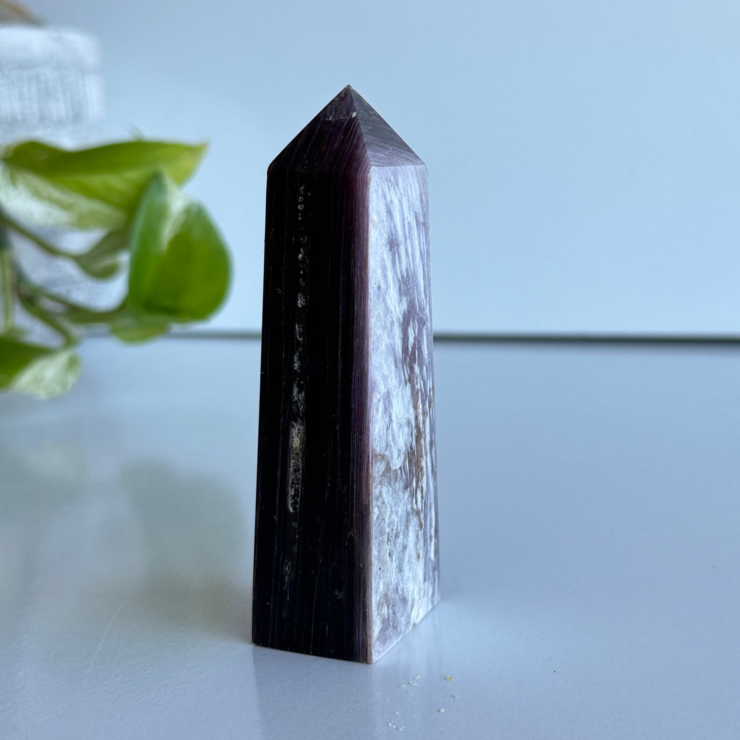 Lepidolite Mica Obelisk 9.9cm