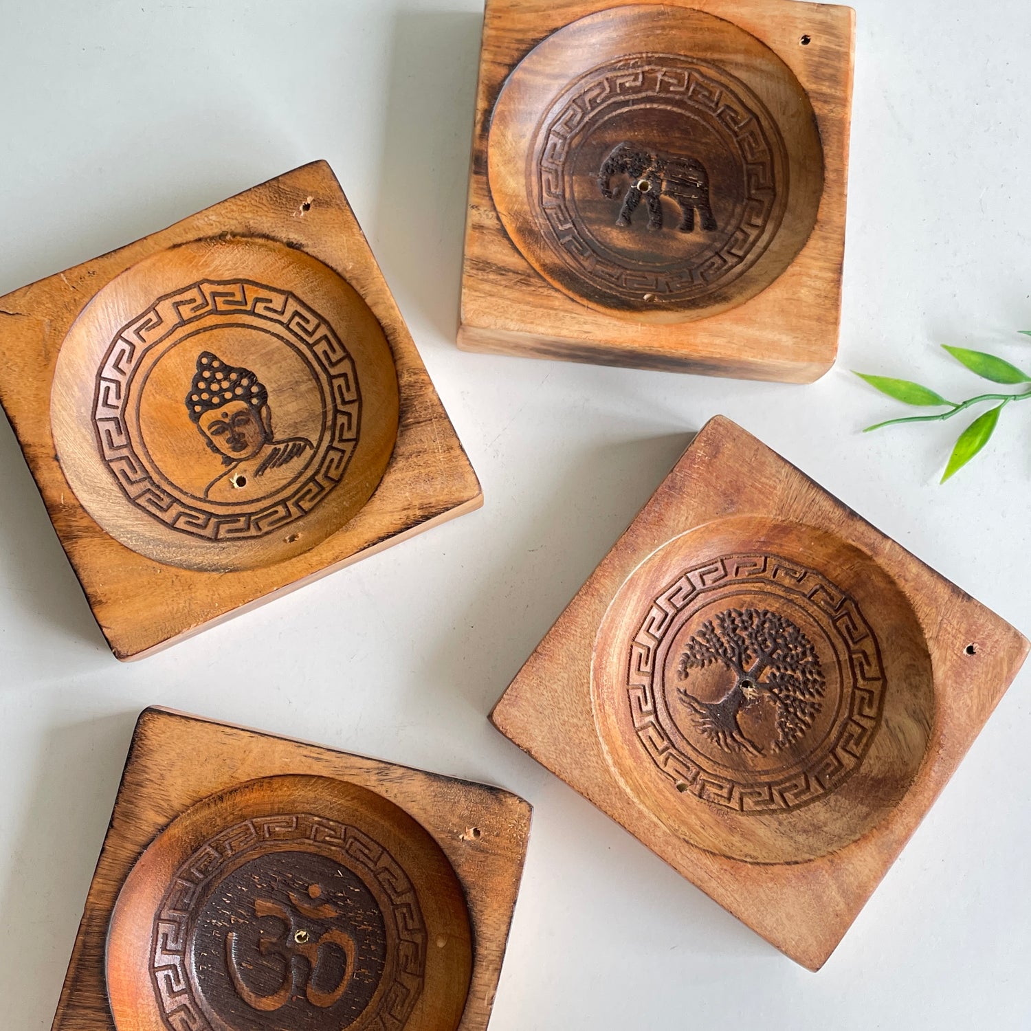 Wooden Incense Dish IHFJUM