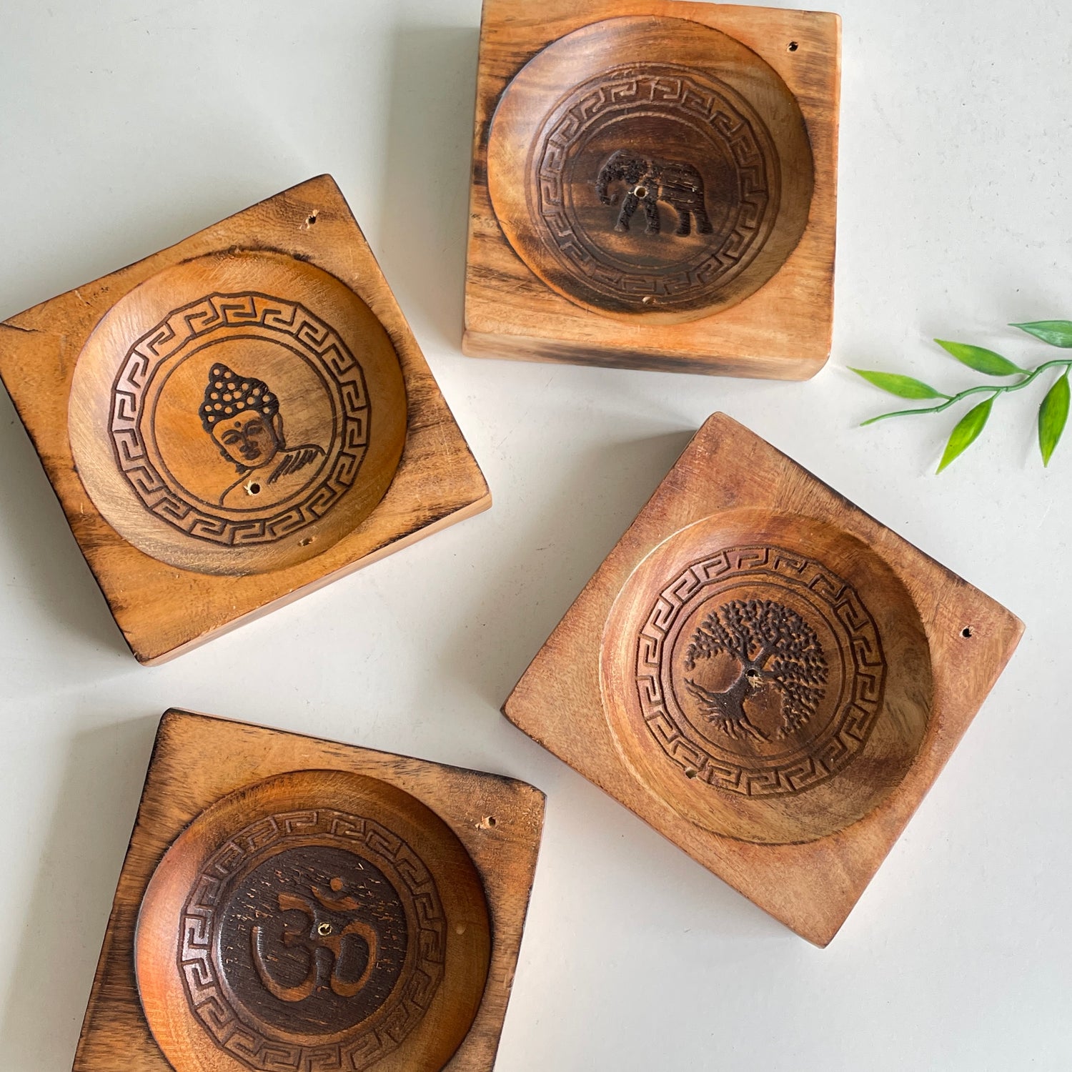 Wooden Incense Dish IHFJUM