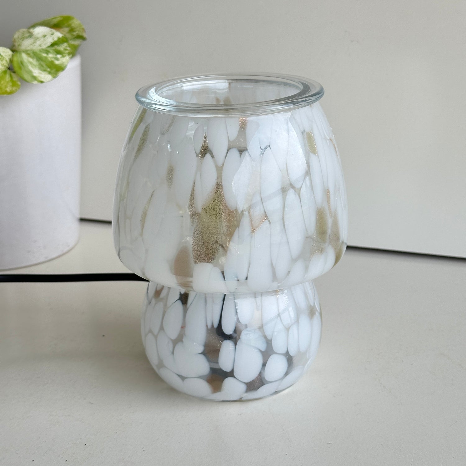 Mushroom Art Glass Melt Warmer