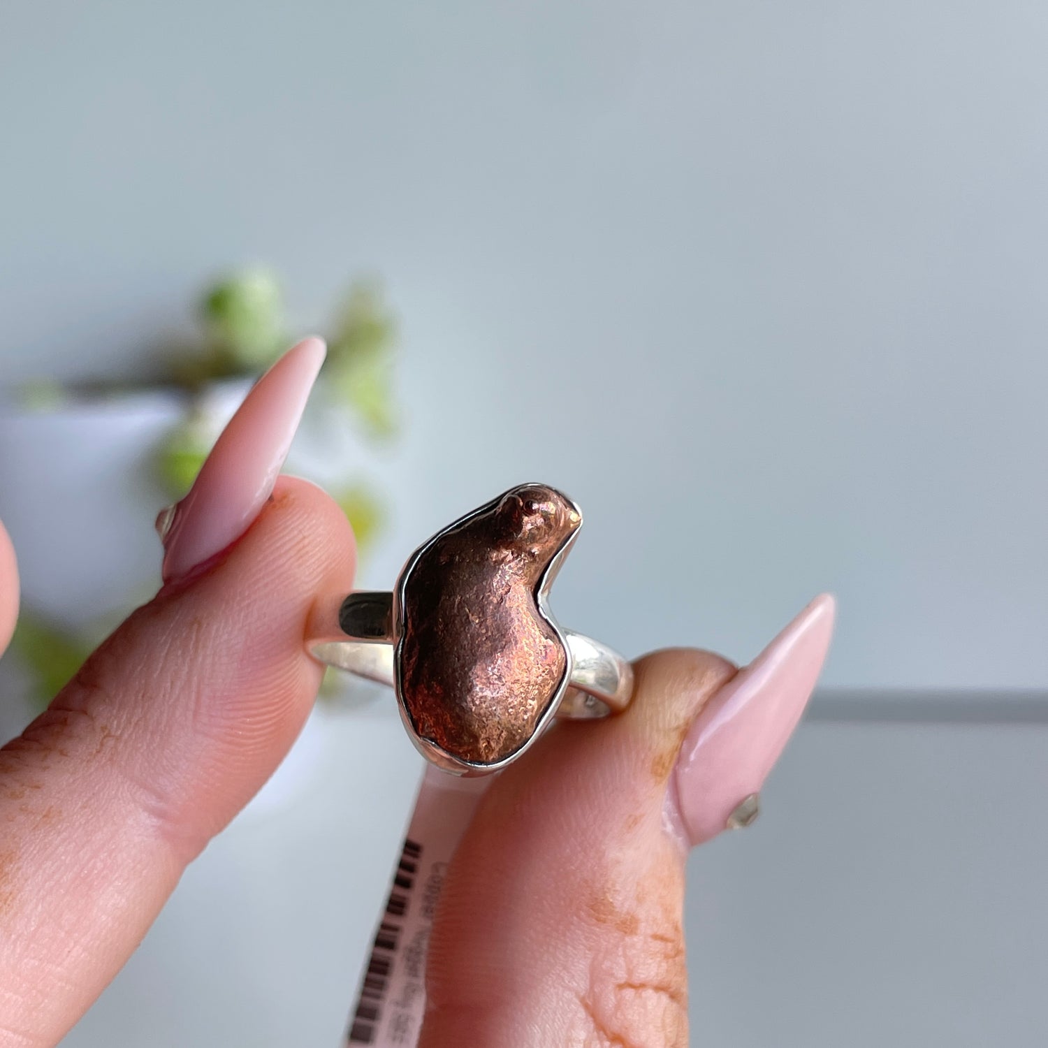 Copper Nugget Ring Sz8.5