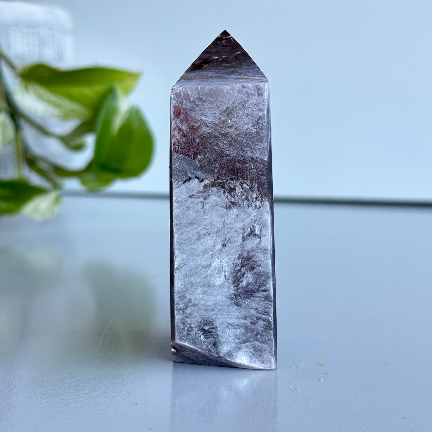 Lepidolite Mica Obelisk 9cm