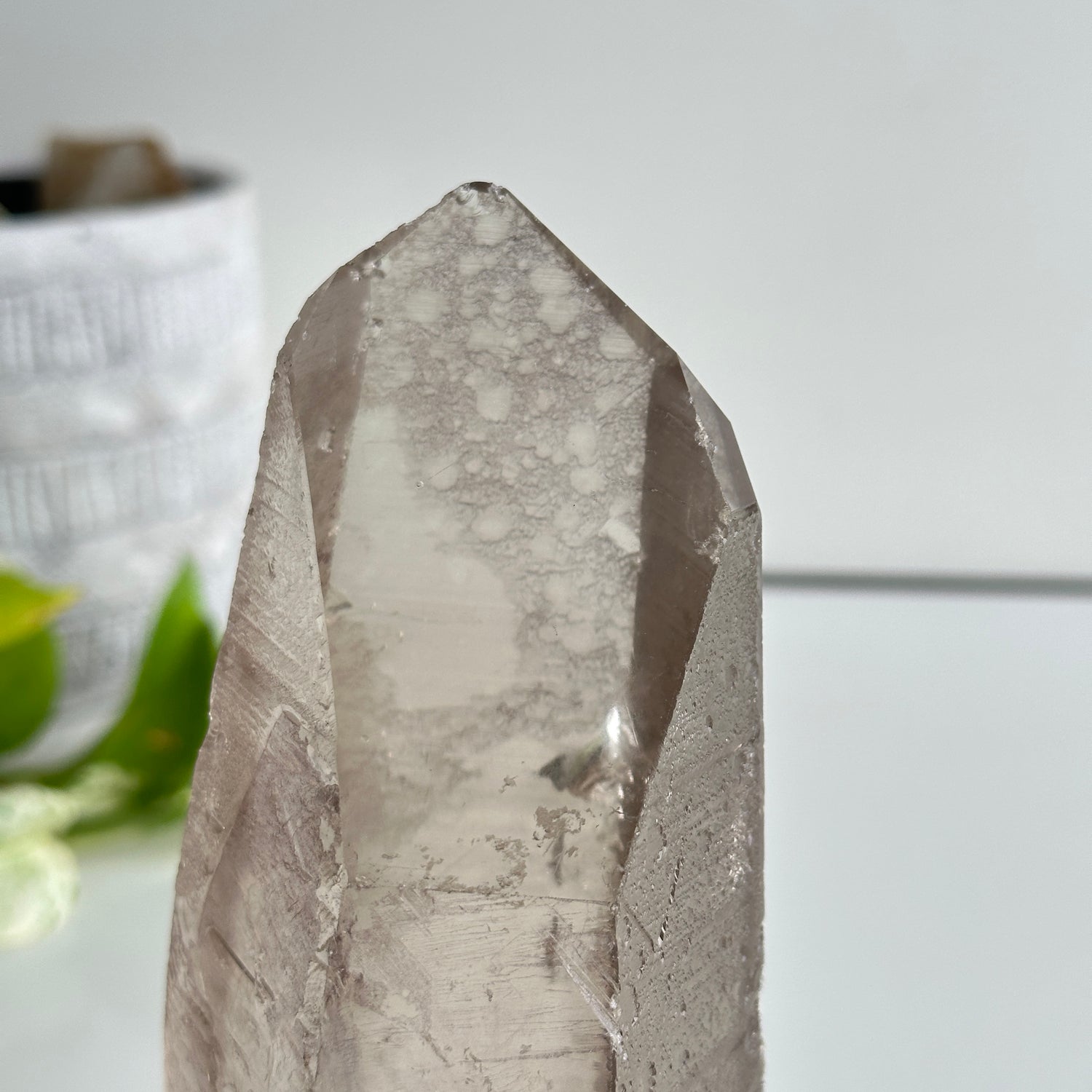 Brazilian Smoky Lemurian In Stand 17.5cm