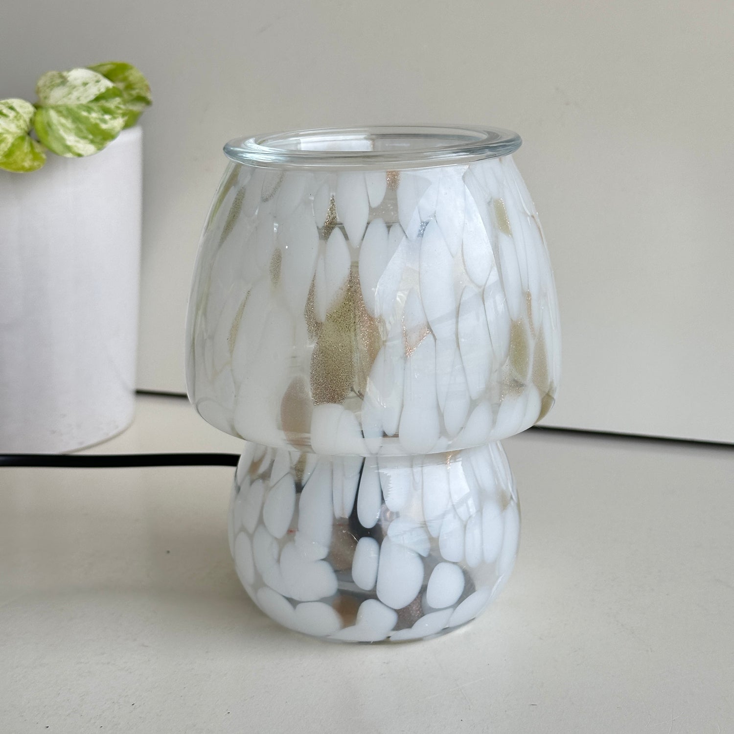 Mushroom Art Glass Melt Warmer