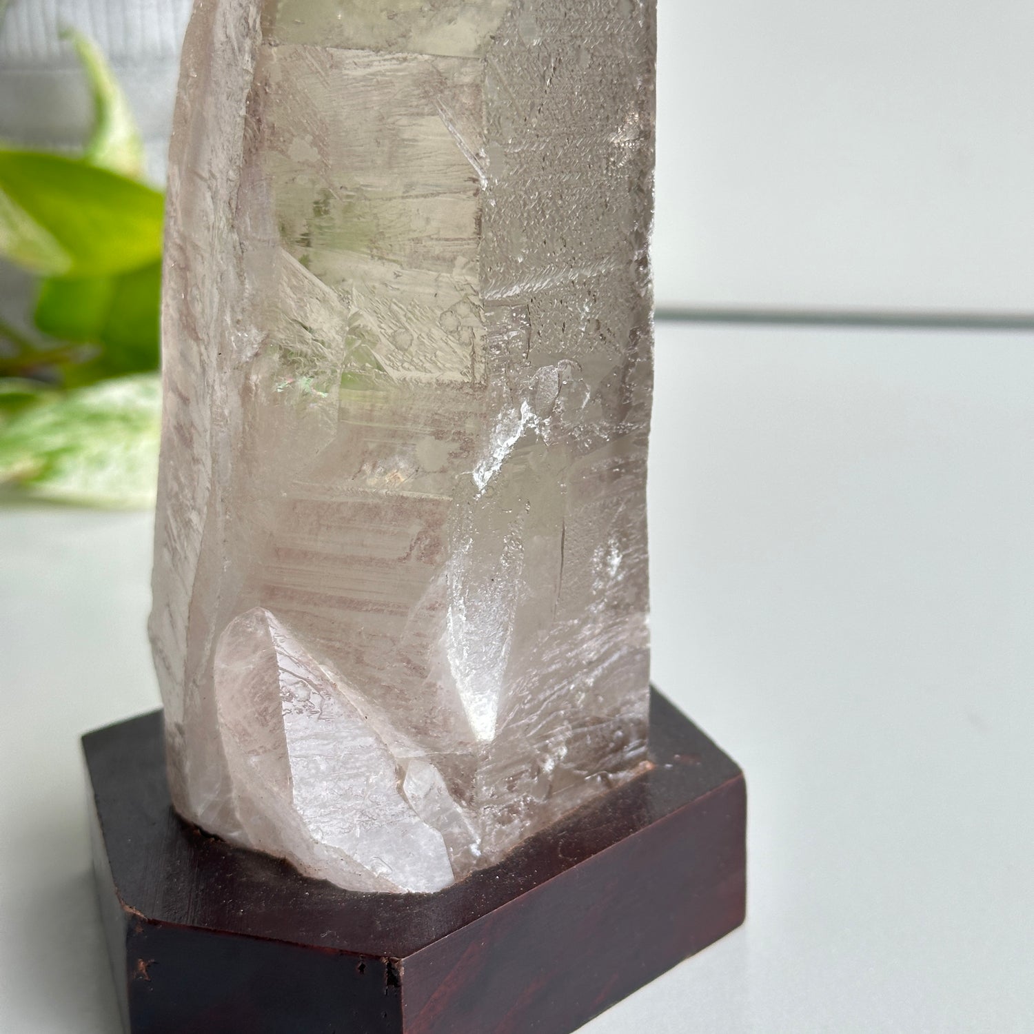 Brazilian Smoky Lemurian In Stand 17.5cm