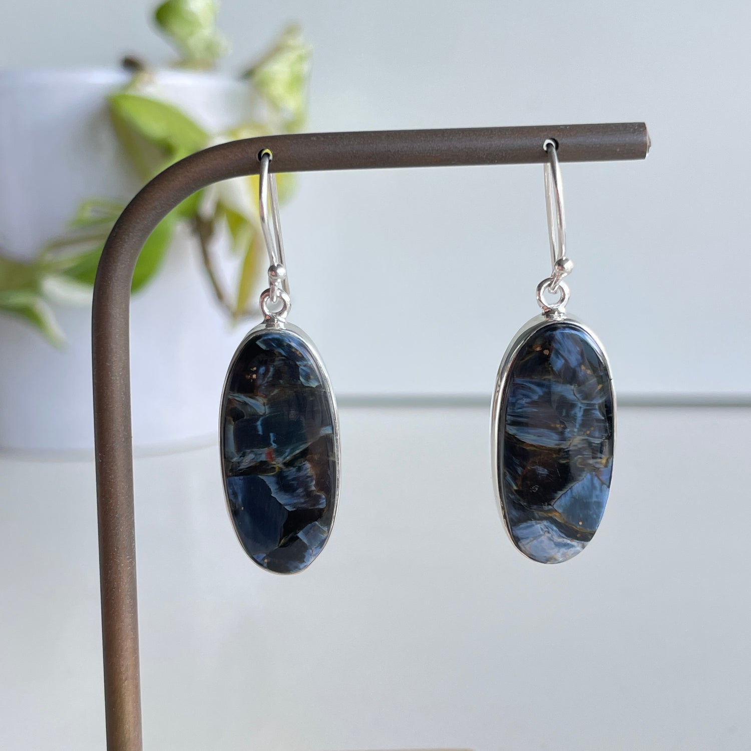 Pietersite Oval Earrings