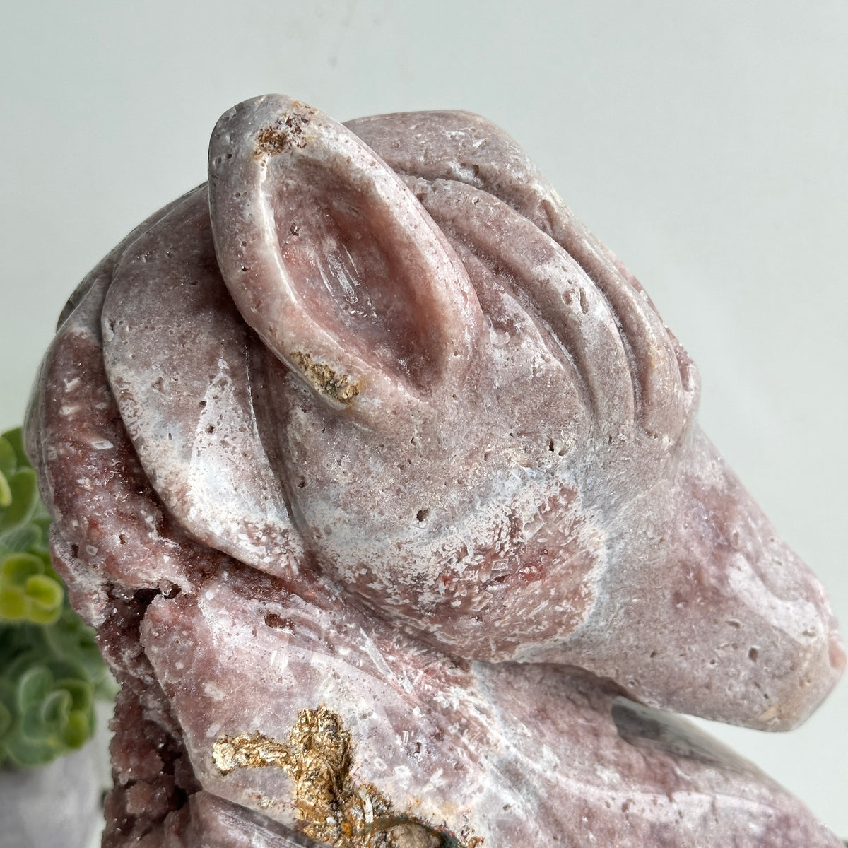 Pink Amethyst Horse Head