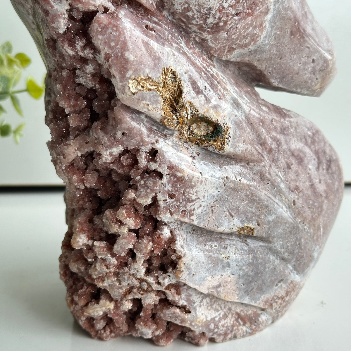 Pink Amethyst Horse Head