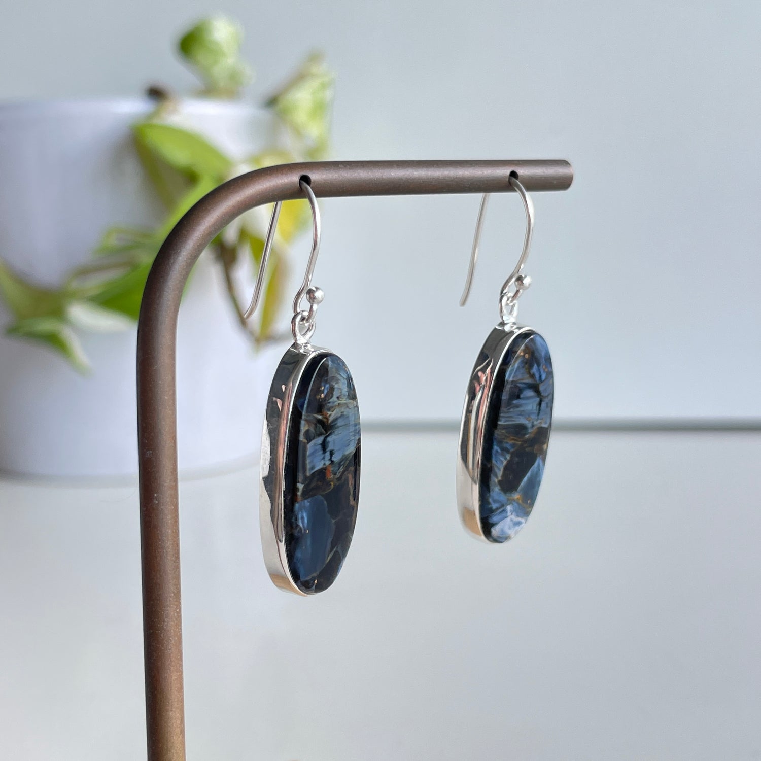 Pietersite Oval Earrings