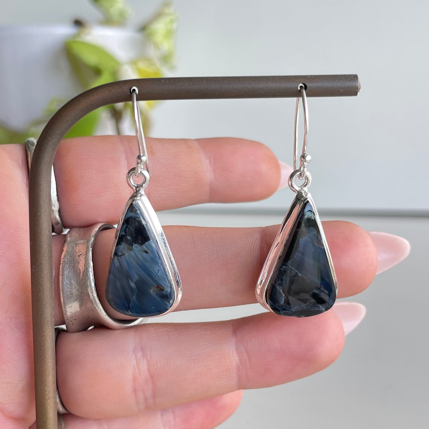 Pietersite Teardrop Earrings