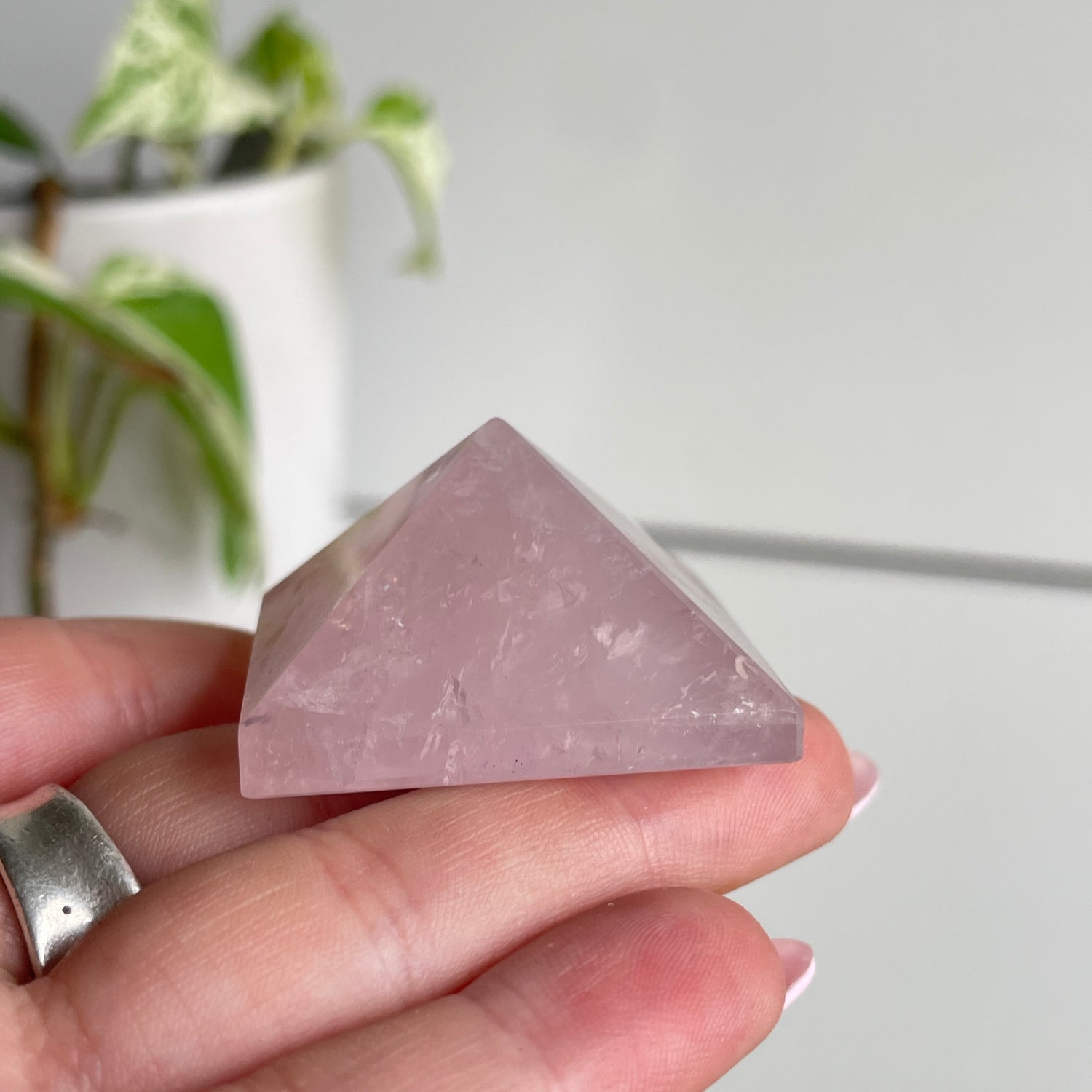 Rose Quartz Pyramid