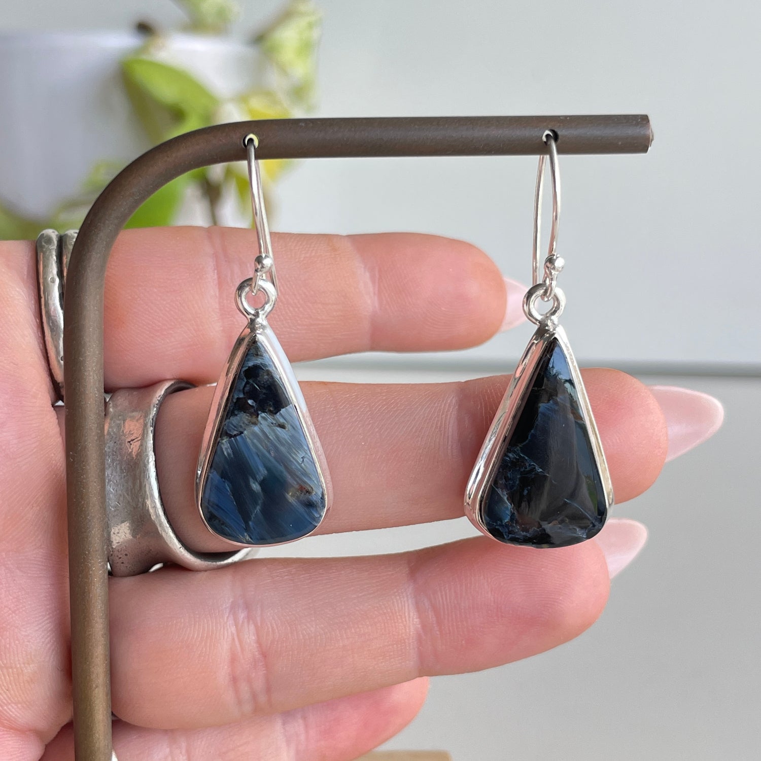 Pietersite Teardrop Earrings