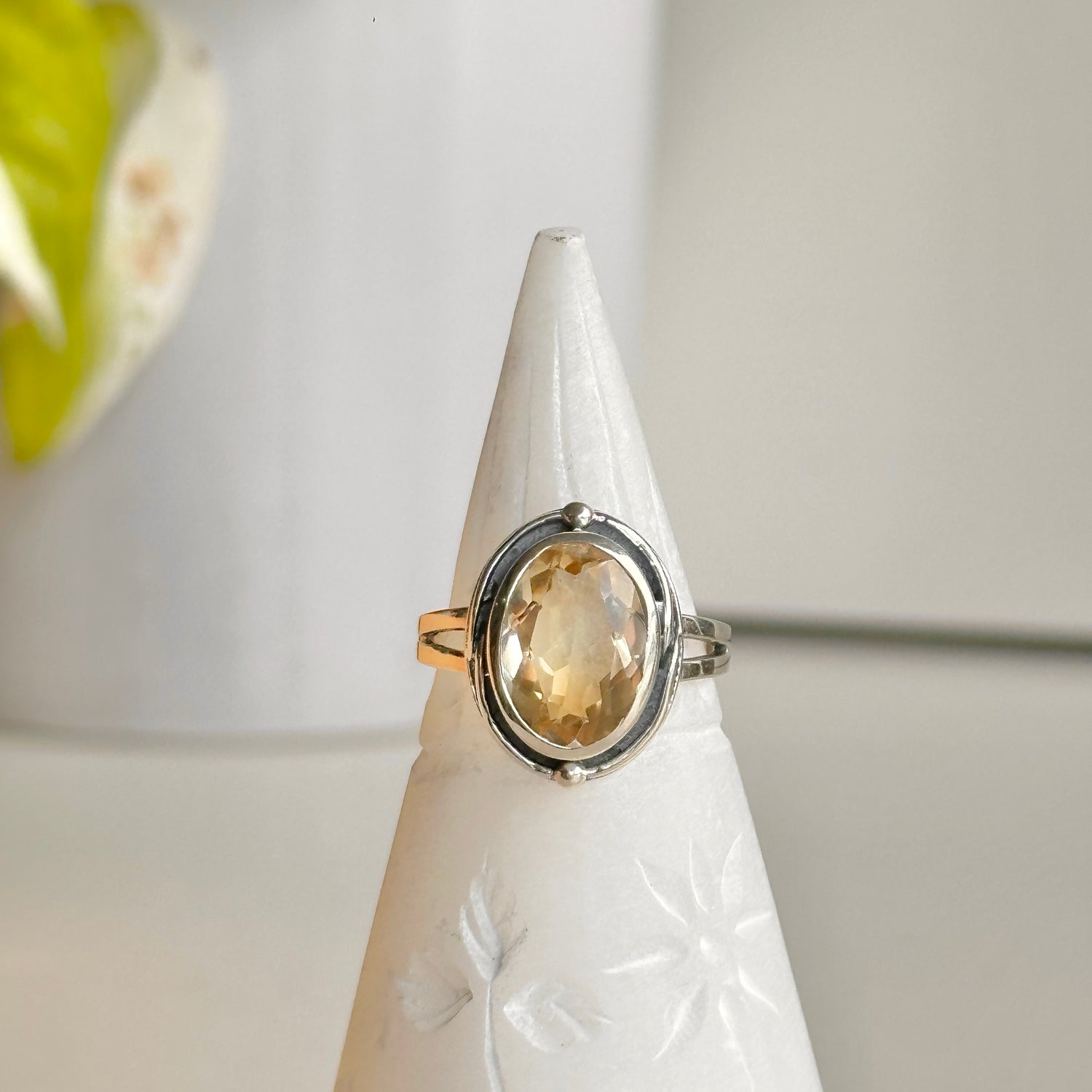 Citrine Oval Ring