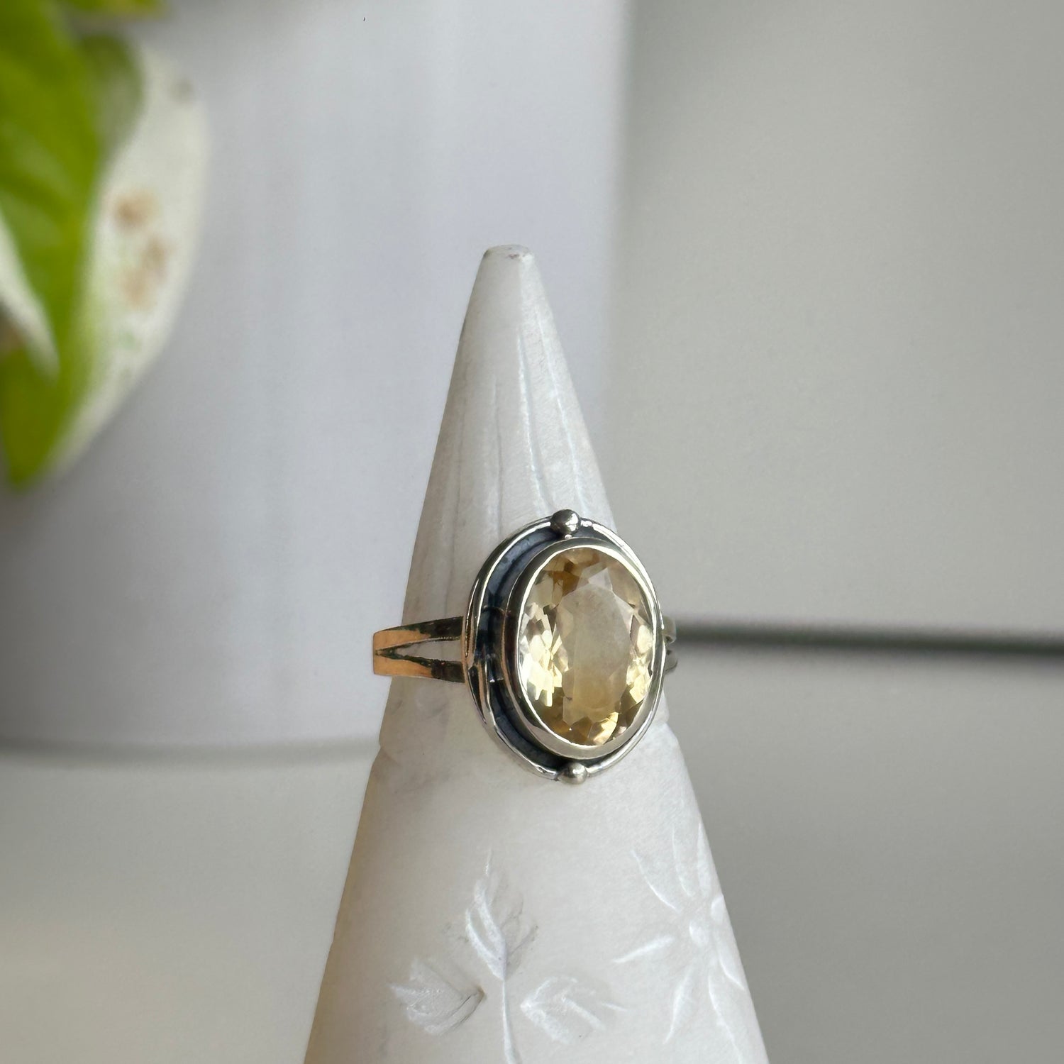 Citrine Oval Ring