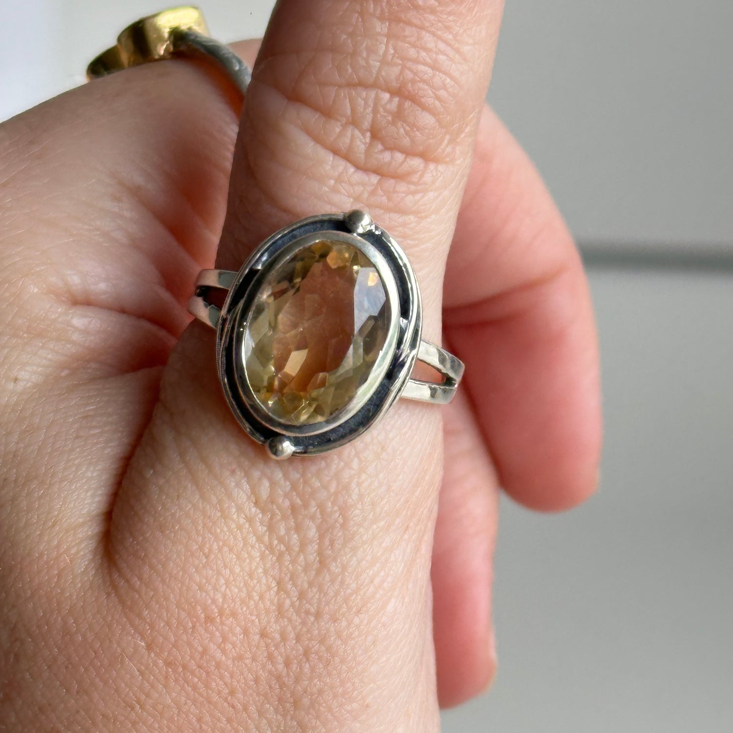 Citrine Oval Ring