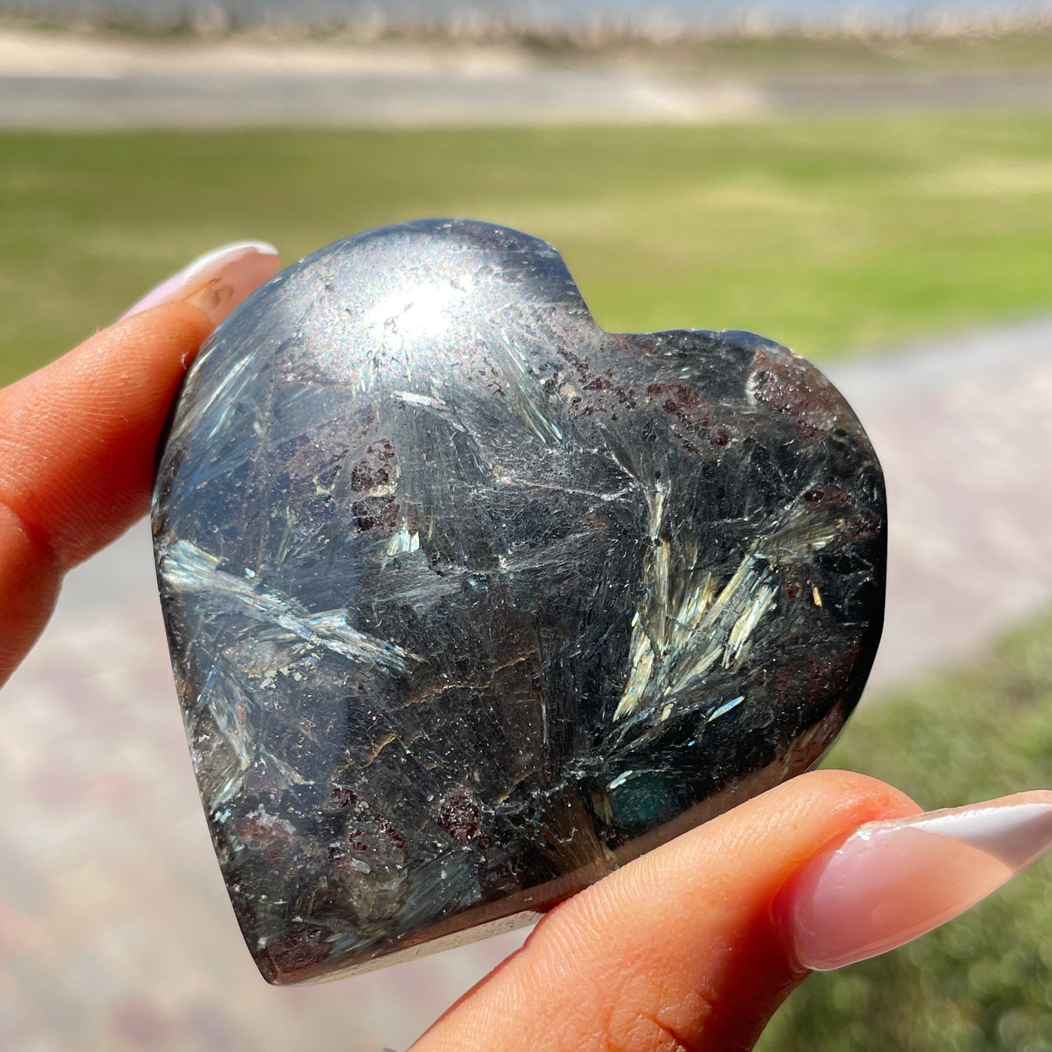 Arfvedsonite Heart