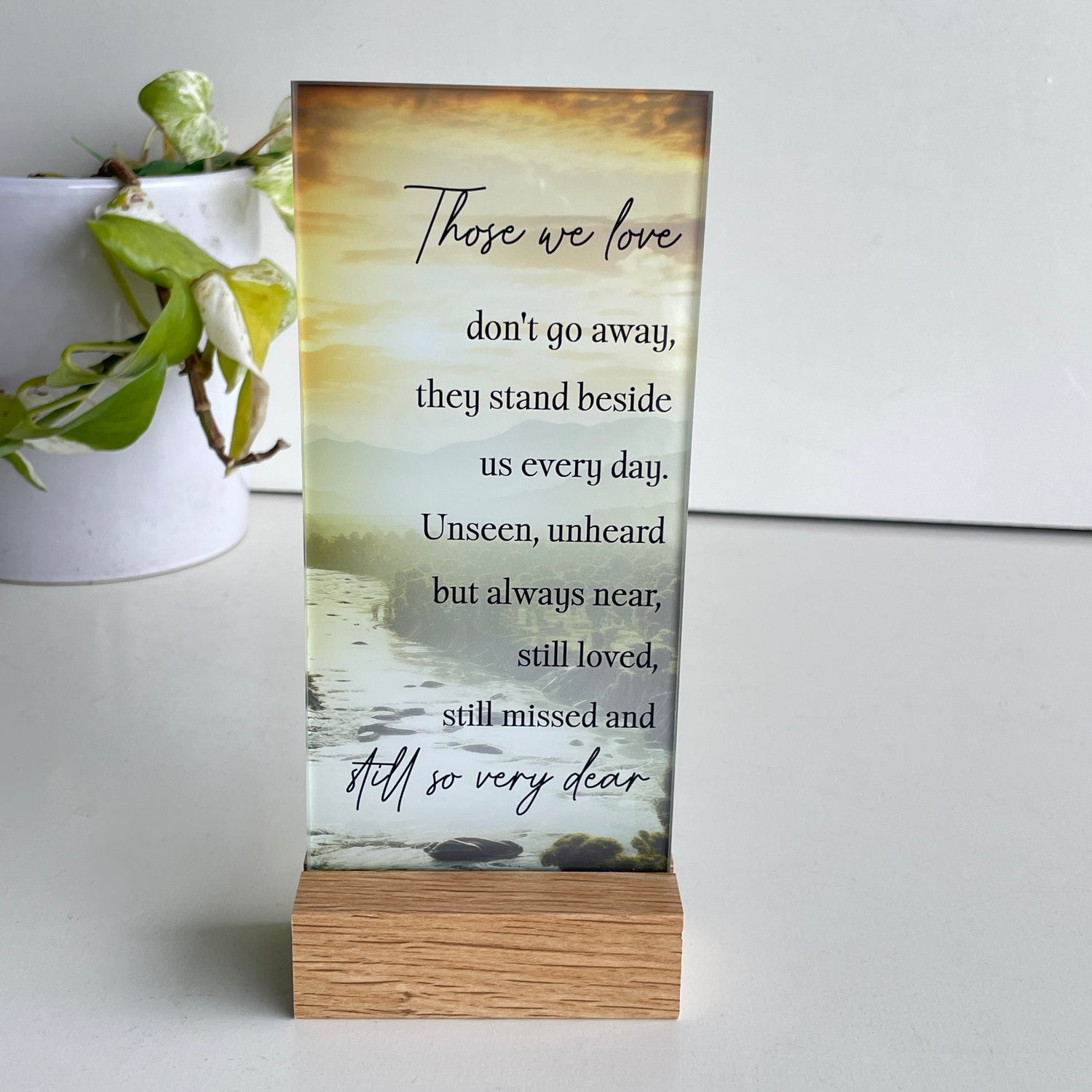 Those We Love Glass Plaque PL910TL