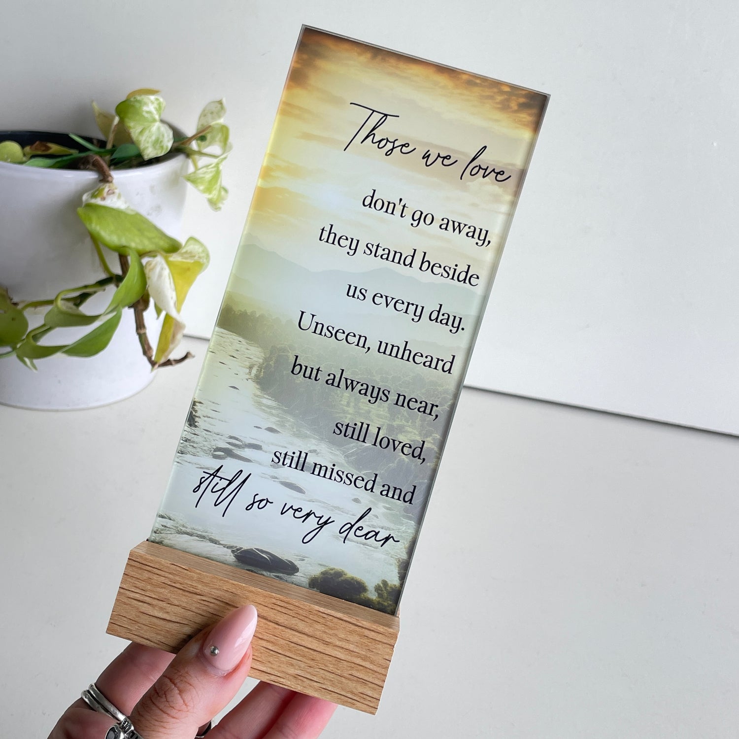 Those We Love Glass Plaque PL910TL