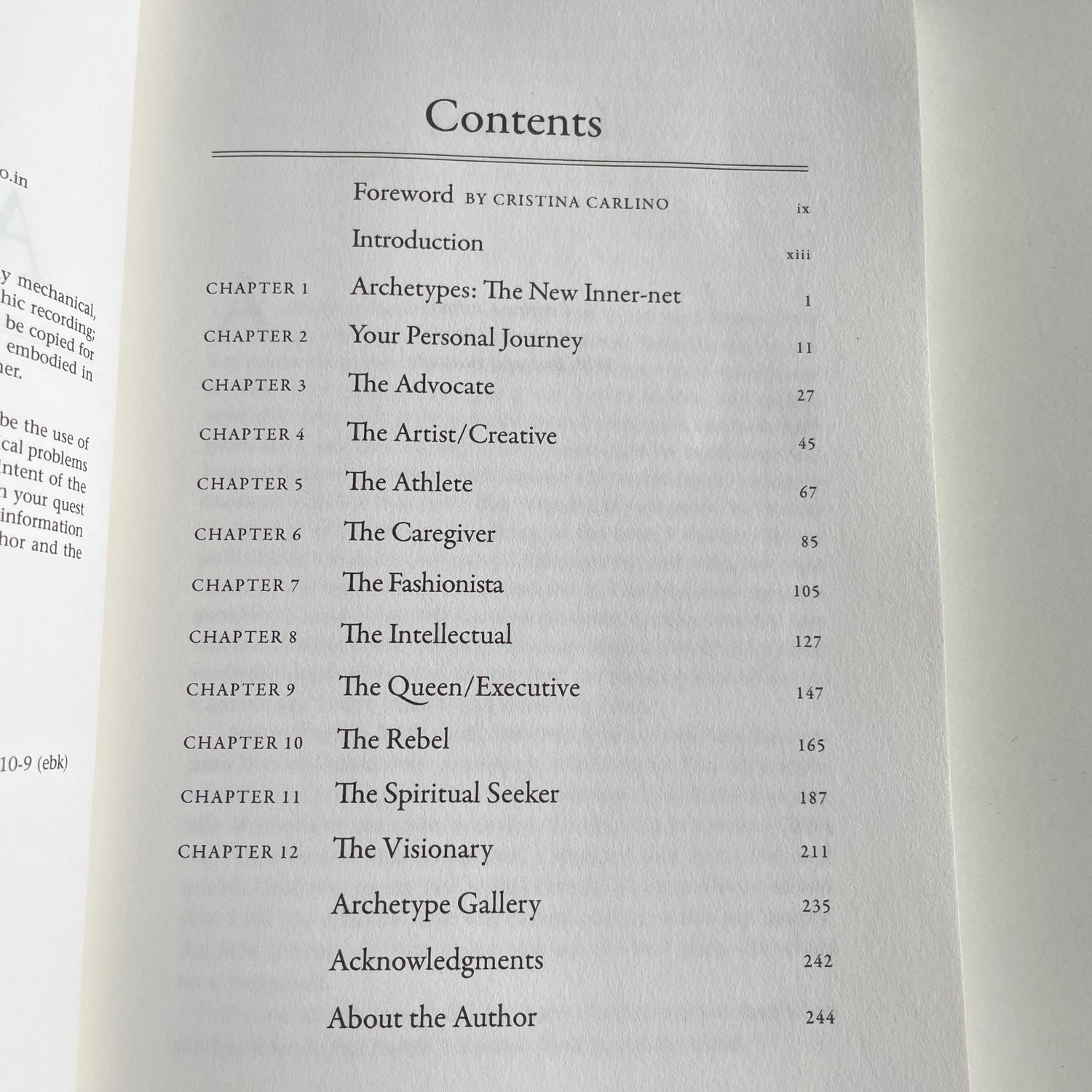 Caroline Myss Archetypes