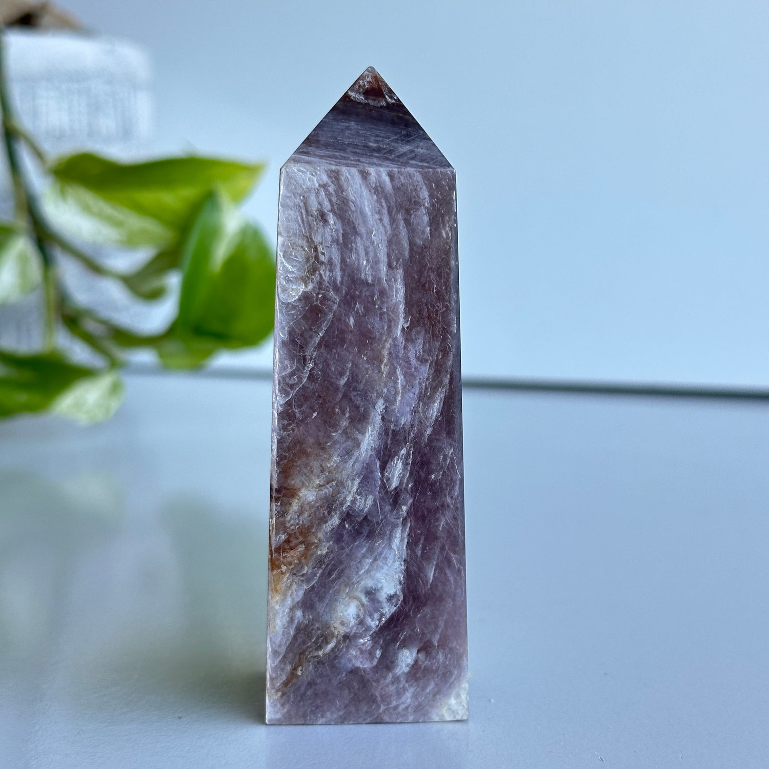 Lepidolite Mica Obelisk 10cm