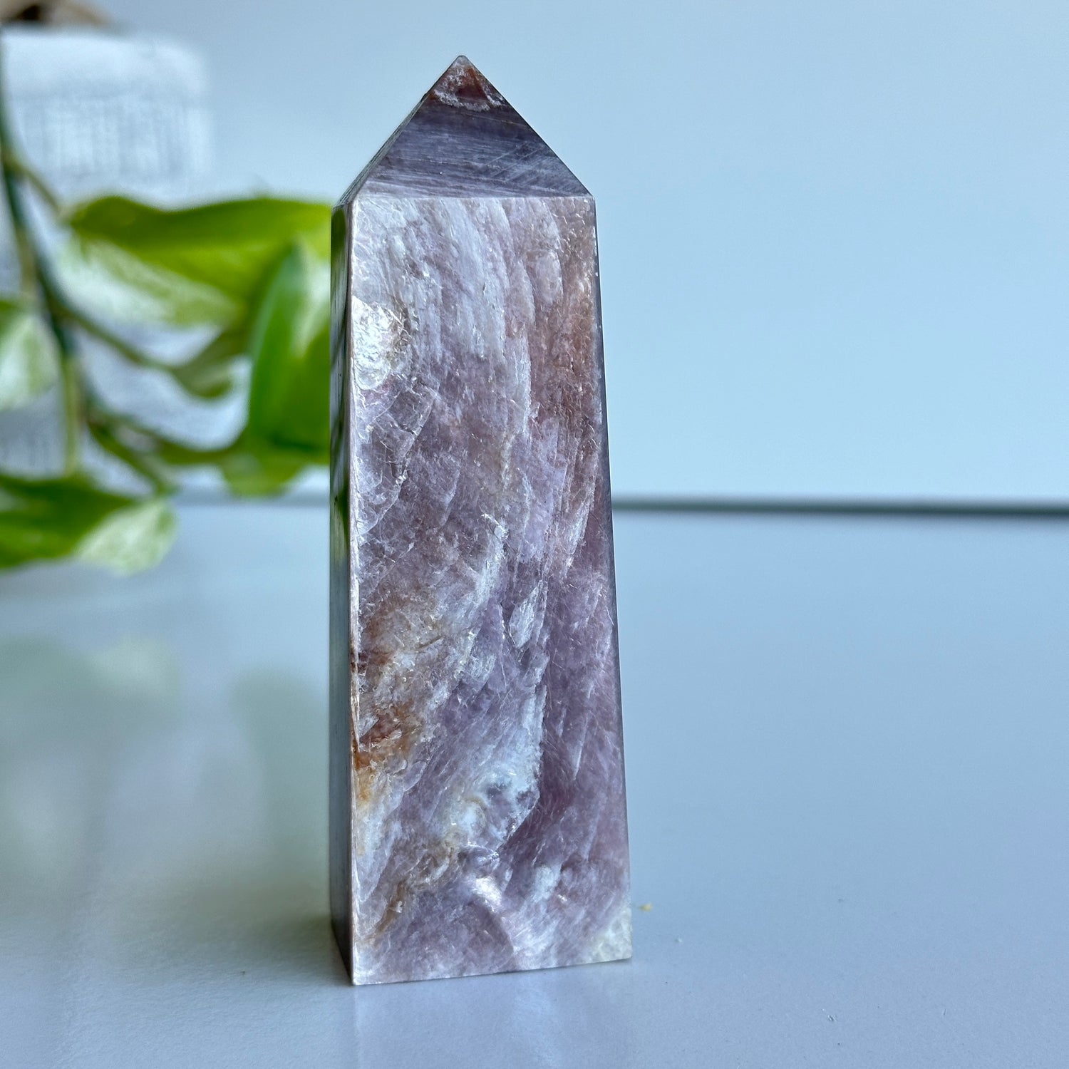 Lepidolite Mica Obelisk 10cm