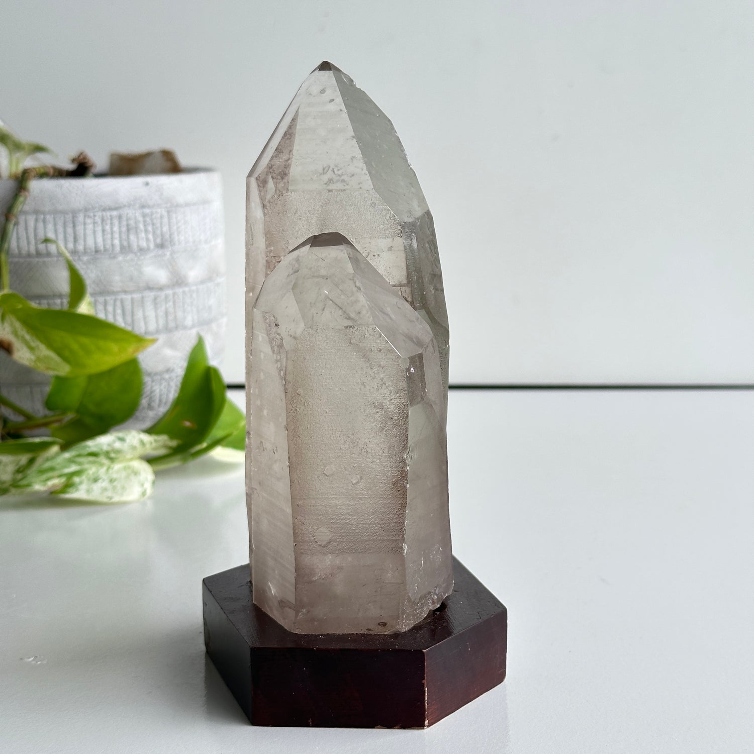 Brazilian Smoky Lemurian In Stand 17.5cm