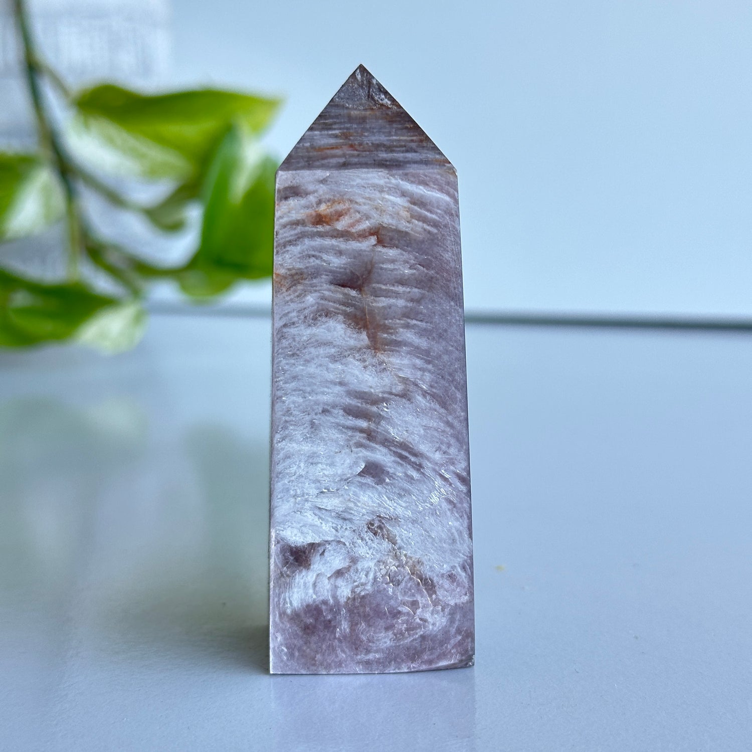 Lepidolite Mica Obelisk 8.3cm