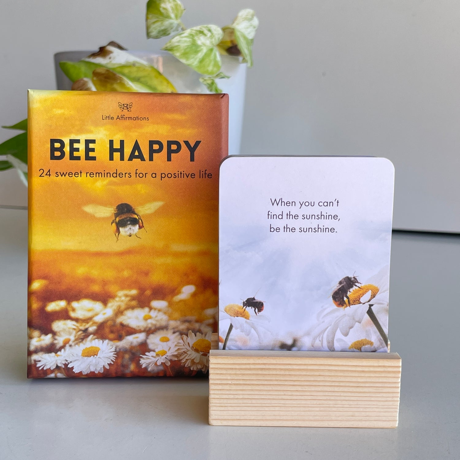 Bee Happy Affirmation Cards