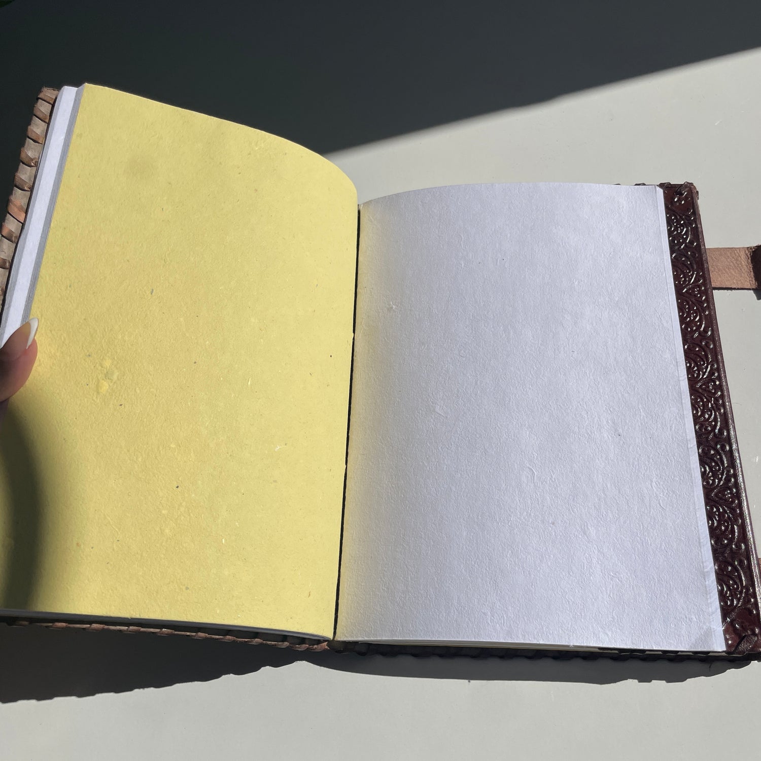 Flower Of Life Chakra Leather Book