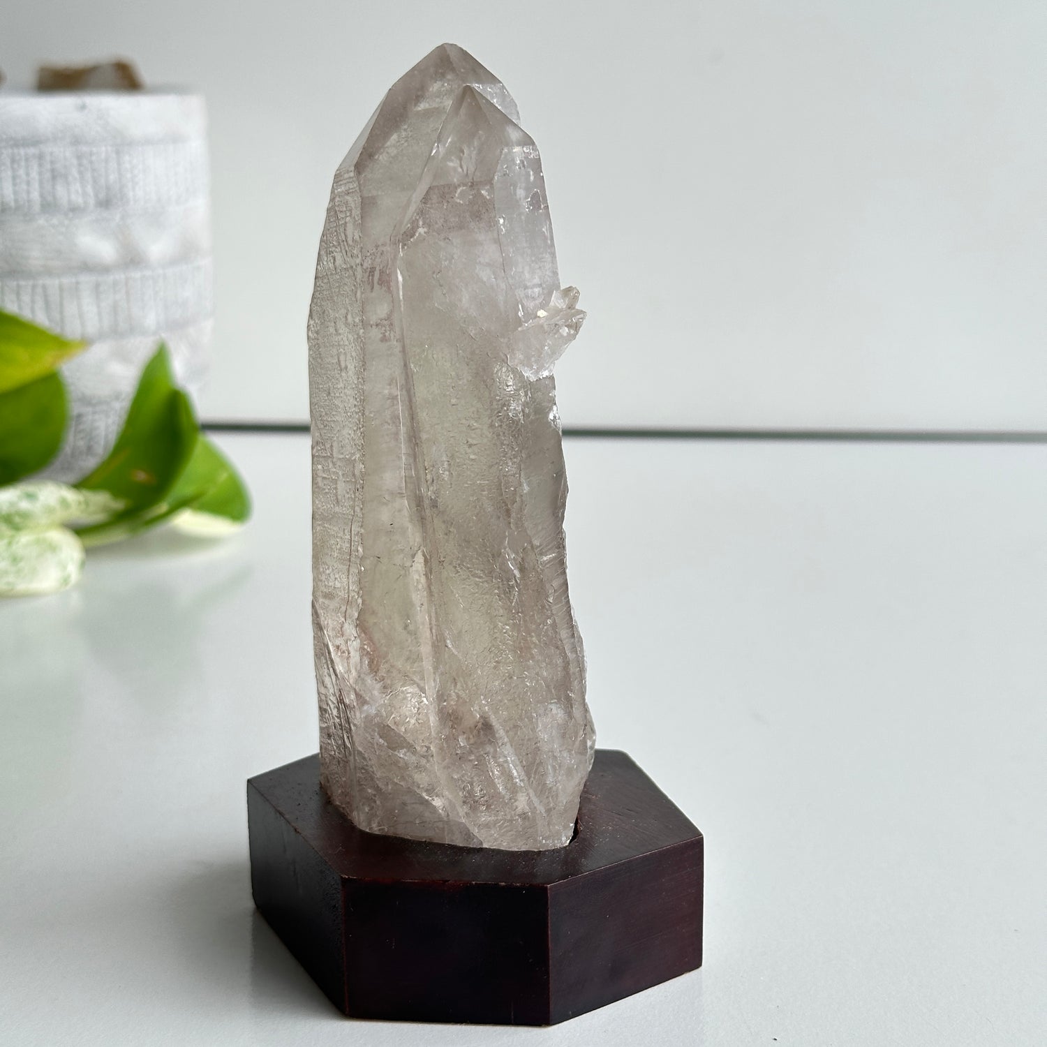 Brazilian Smoky Lemurian In Stand 14.5cm