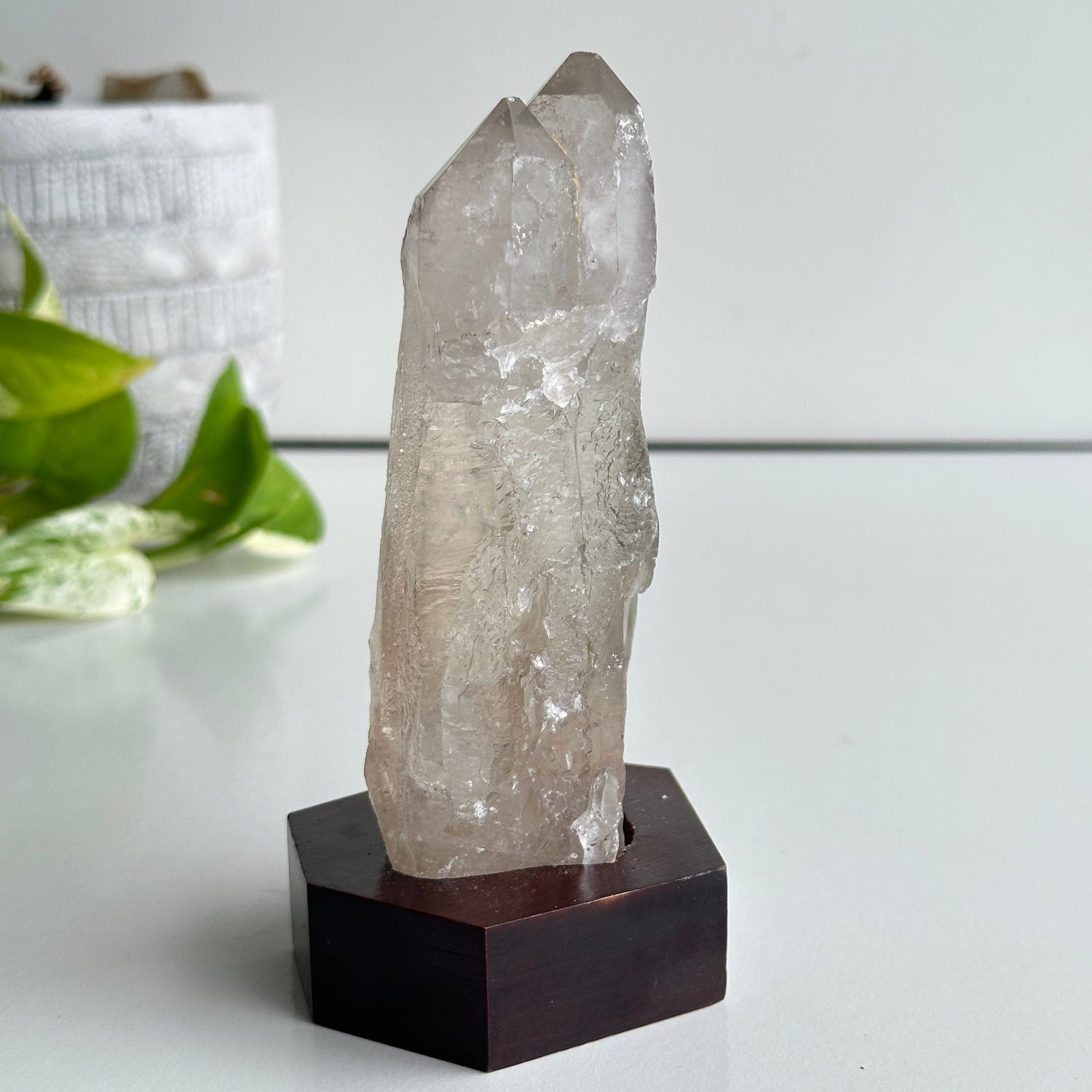 Brazilian Smoky Lemurian In Stand 14.5cm