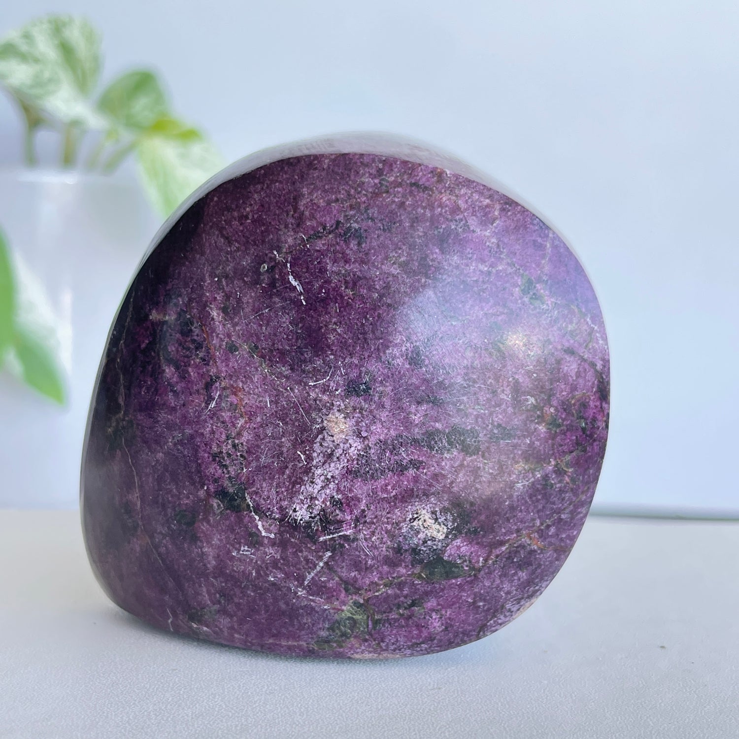 Stichtite In Serpentine ( Atlantisite ) Freeform 6.7cm
